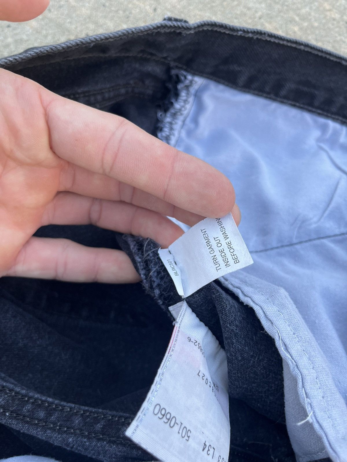 Levi's × Levi's Vintage Clothing × Vintage VINTAGE 00’S LEVI’S FADED BLACK JEANS Size US 32 / EU 48 - 18 Thumbnail