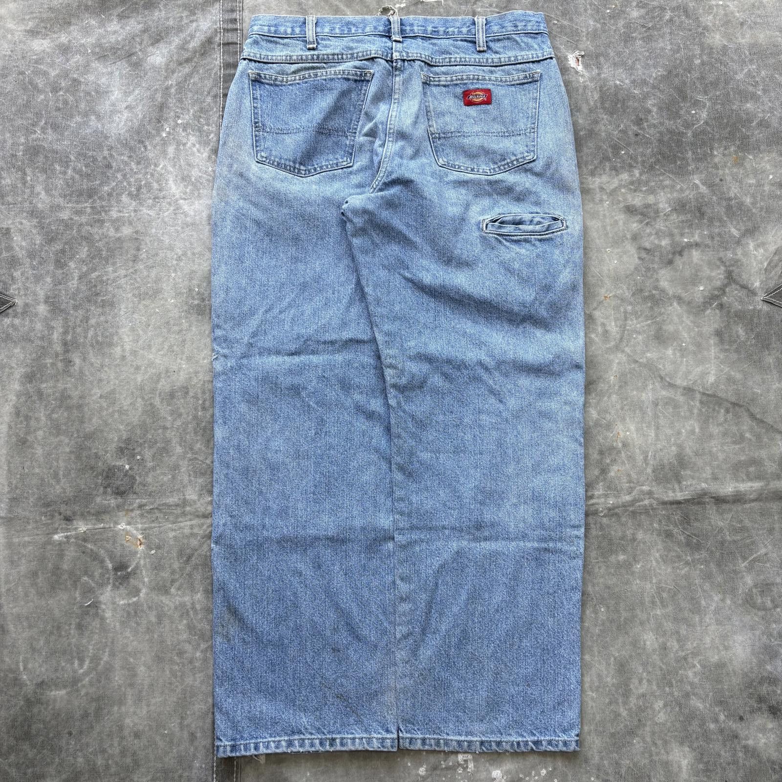 Dickies Vintage Distressed Dickies Double Knee Baggy Wide Leg Jeans Size US 33 - 2 Thumbnail