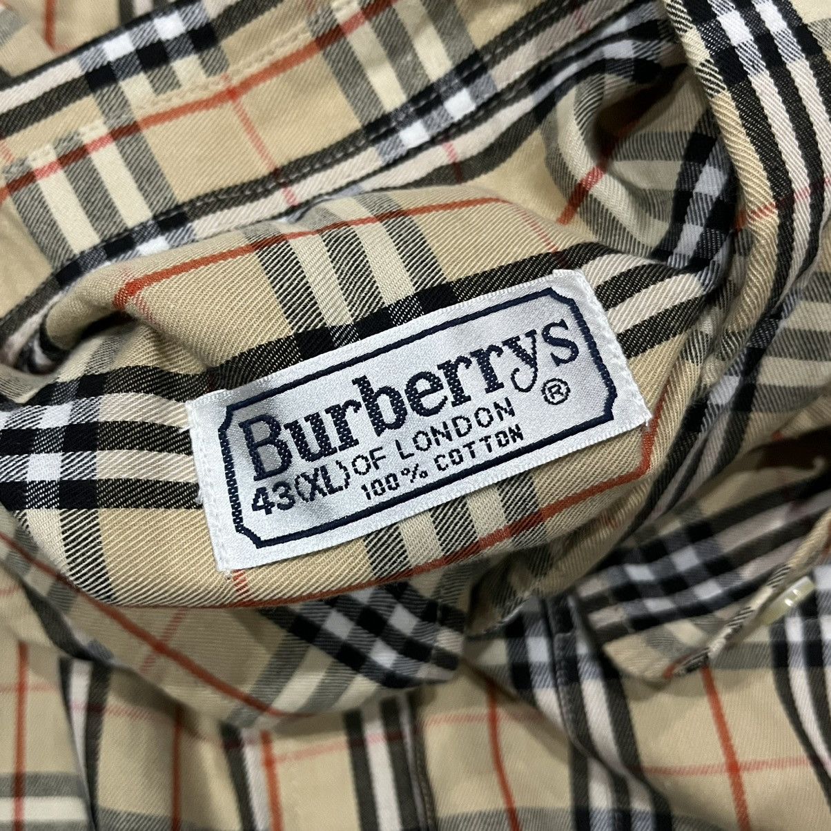 Burberry × Vintage Vintage Burberrys Novacheck Shirt Size US XL / EU 56 / 4 - 6 Thumbnail