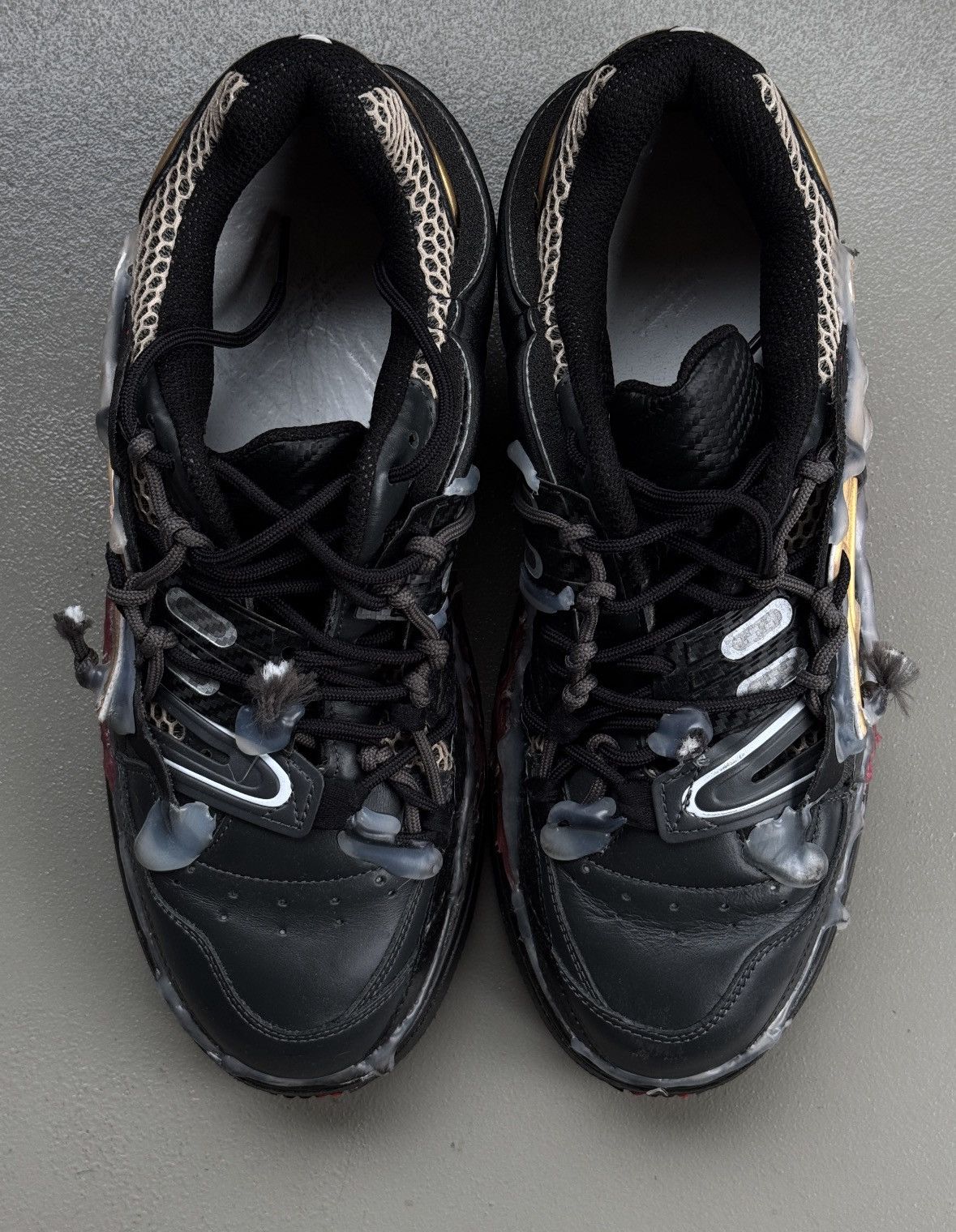 Maison Margiela Maison Margiela Fusion Sneakers Black Gold Red AW18 Size US 9 / EU 42 - 6 Thumbnail