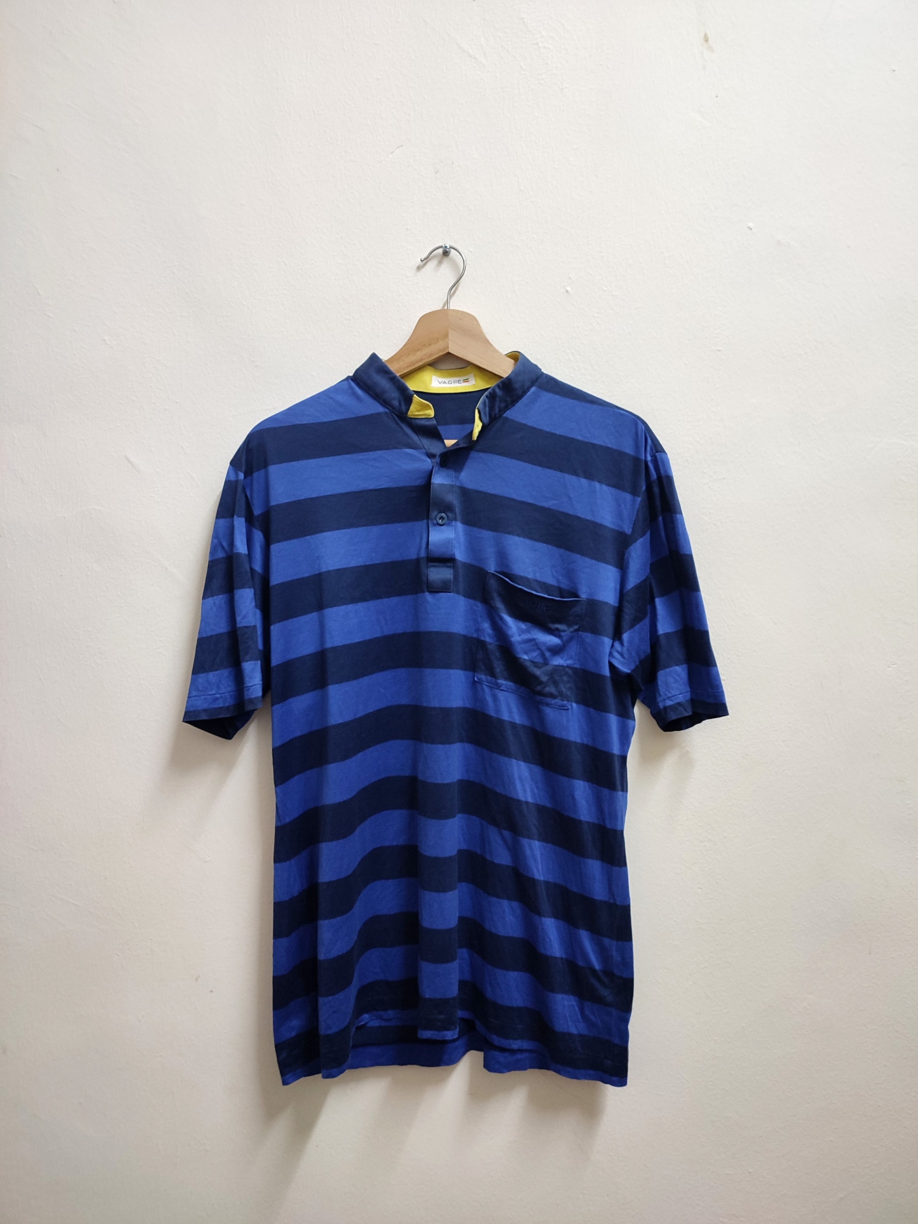 Other 💥Rare 💥 Vagiie Stripe Single Stitch Polo Shirt Size US M / EU 48-50 / 2 - 2 Thumbnail