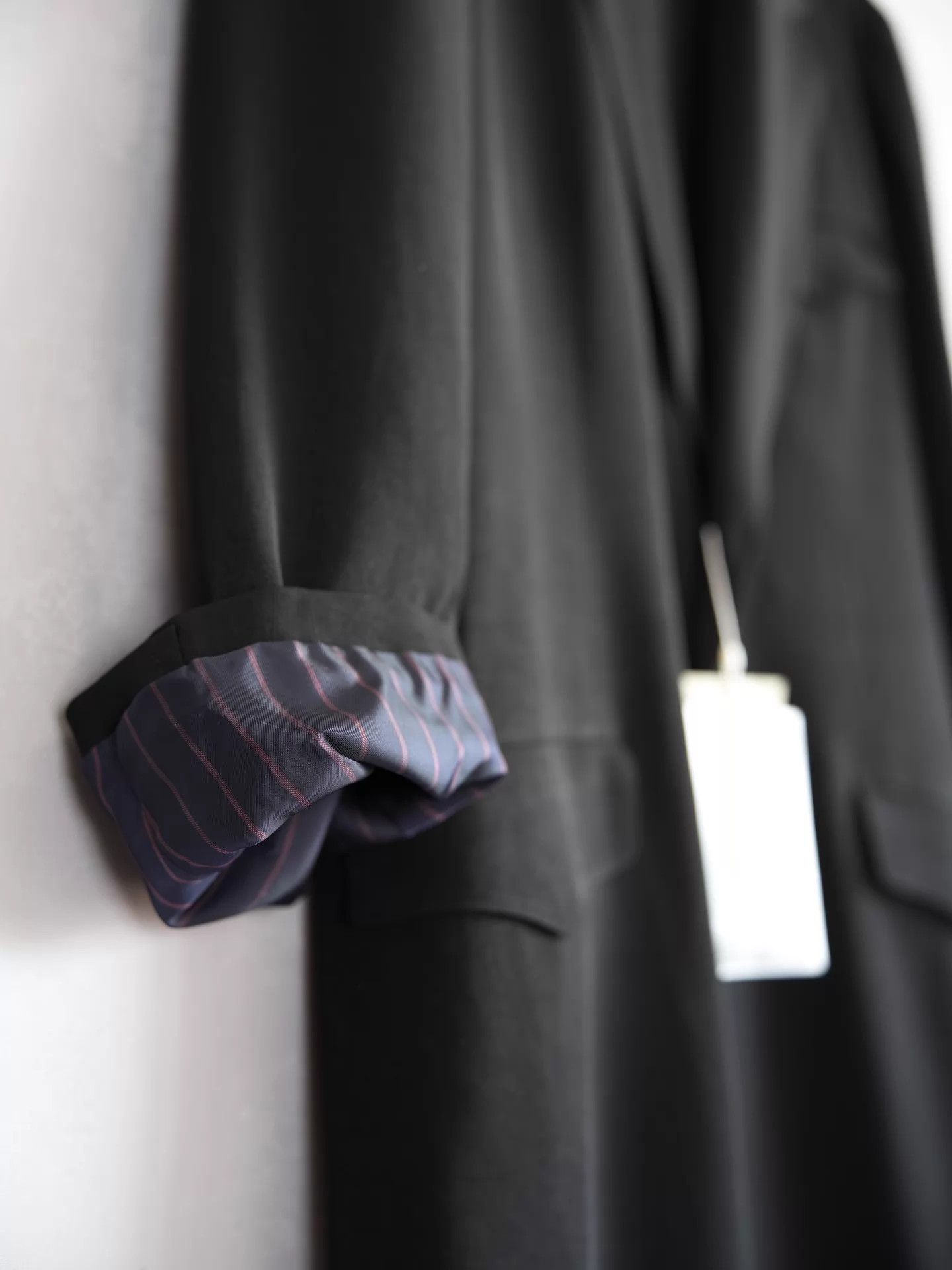 Yohji Yamamoto Yohji Yamamoto 24AW Monk Tux Back Pleat Triacetate Coat Size US L / EU 52-54 / 3 - 6 Thumbnail