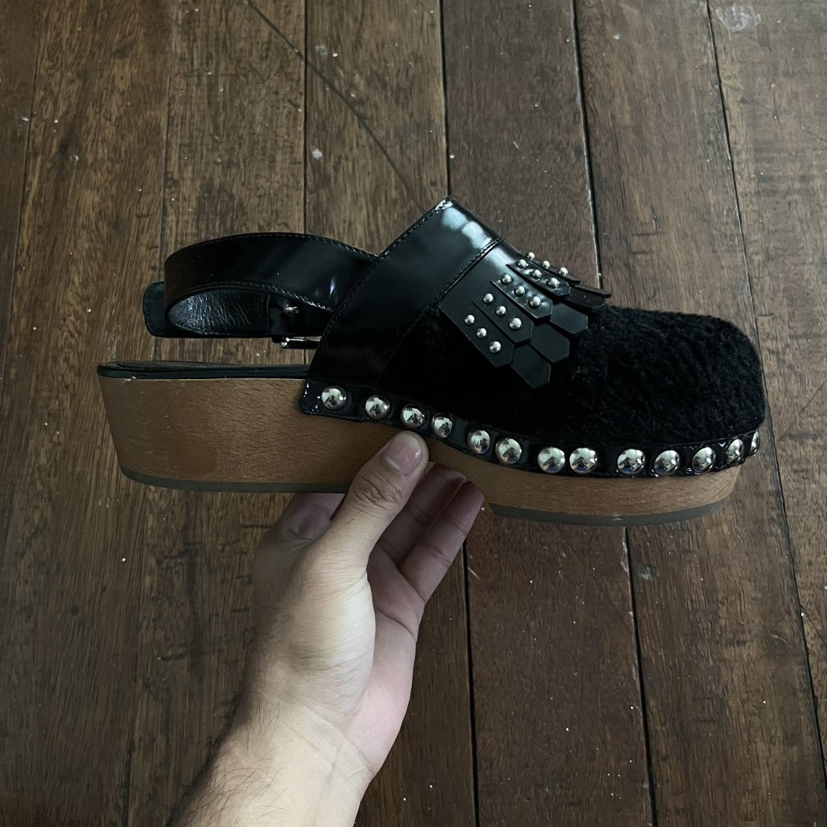 Alexander McQueen Alexander Mcqueen Flatform Clogs Size US 7 / IT 37 - 10 Thumbnail