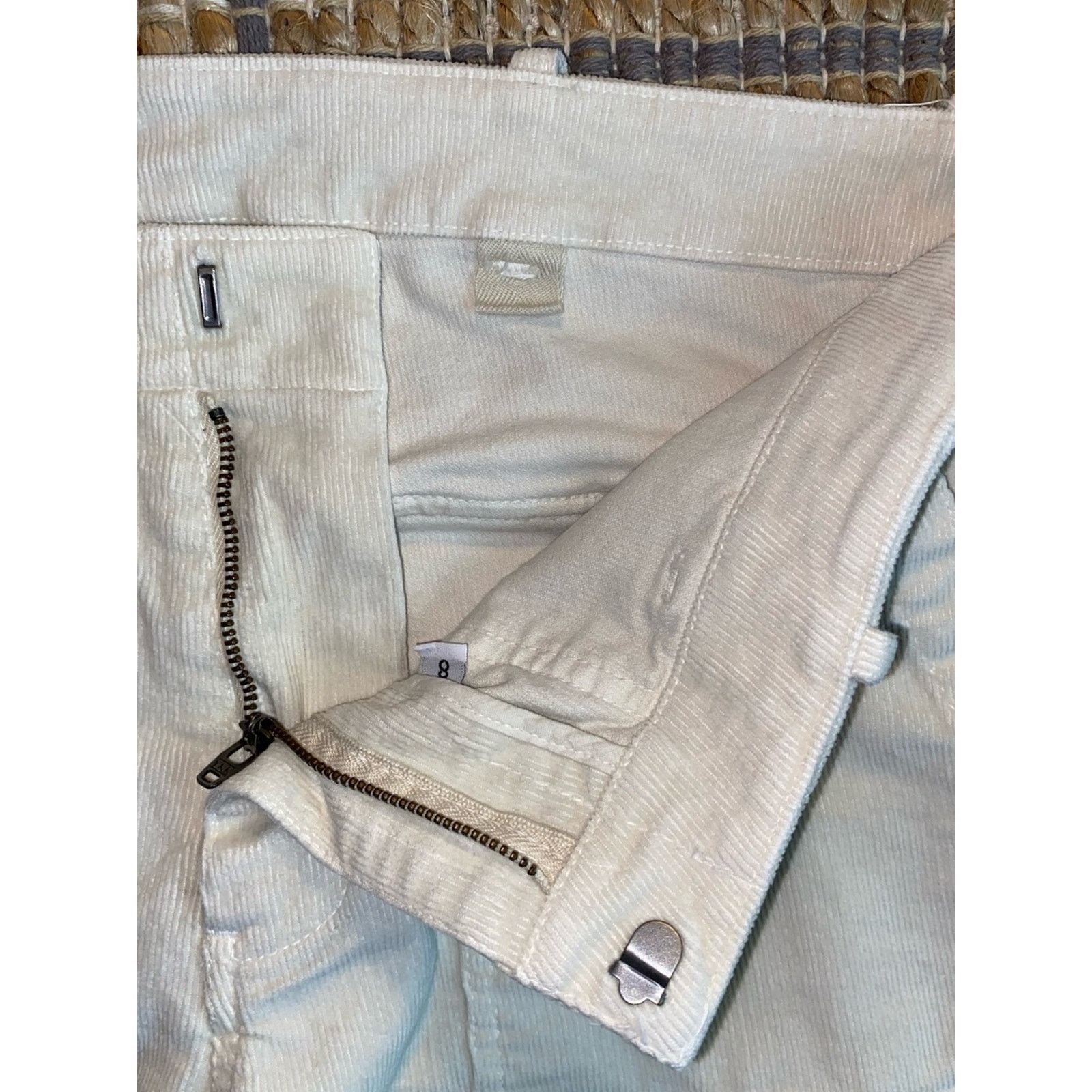 Nili Lotan NILI LOTAN $390 Jenna Corduroy Pant Winter White Womens 8 Size 30" / US 8 / IT 44 - 7 Thumbnail