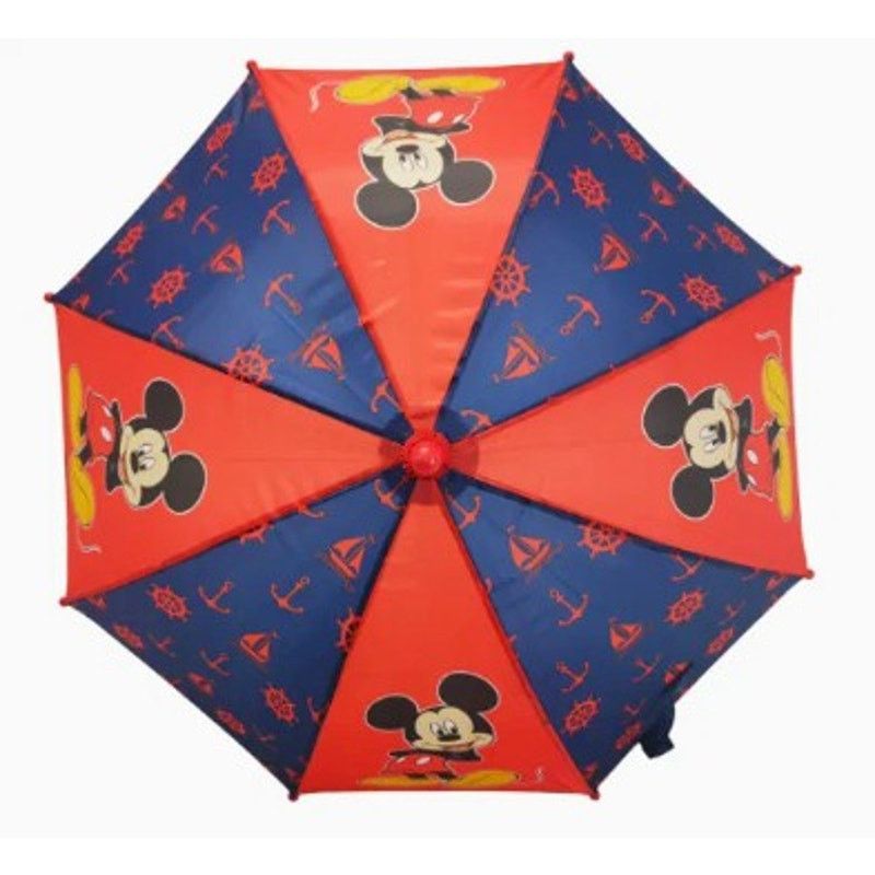 Disney Disney Mickey Mouse Umbrella Kids 3D Figure Handle Nautical Size ONE SIZE - 2 Thumbnail