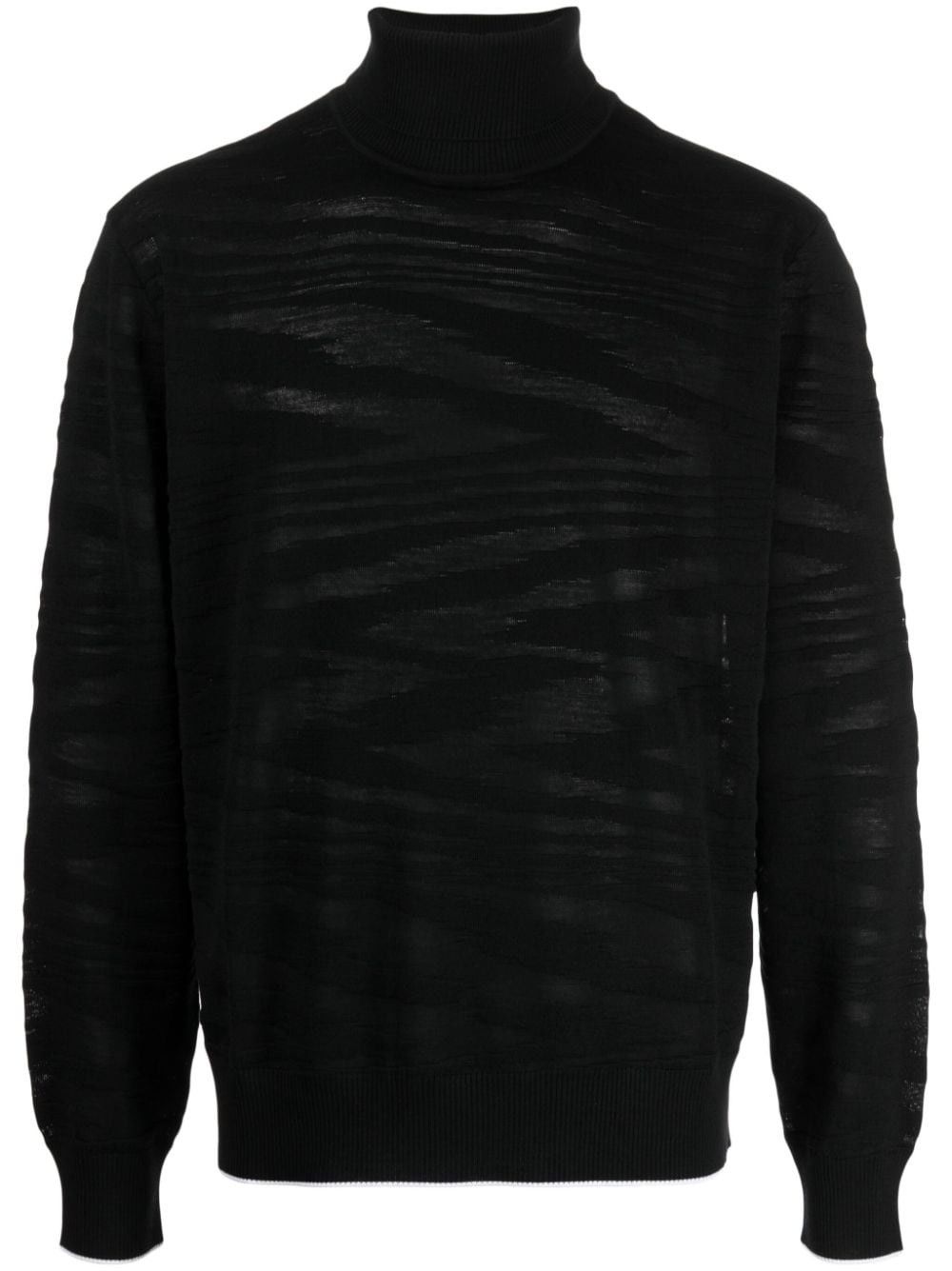 Missoni o1y0225 Turtleneck Sweatshirt in Black Size US M / EU 48-50 / 2 - 1 Thumbnail