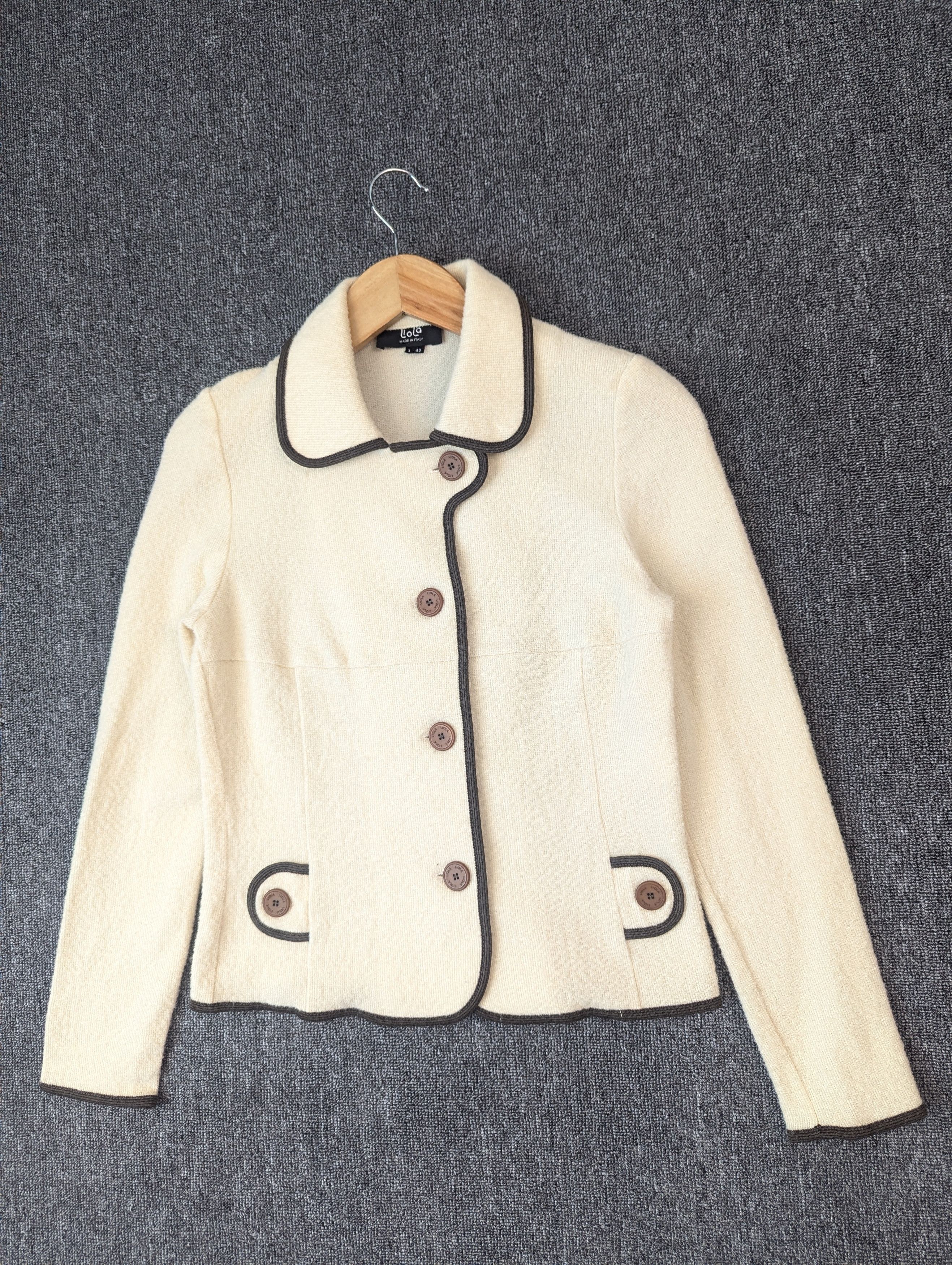 Vintage Liola Wool Short Button Ups Coat Jacket Made In Italy Size XS / US 0-2 / IT 36-38 - 2 Thumbnail