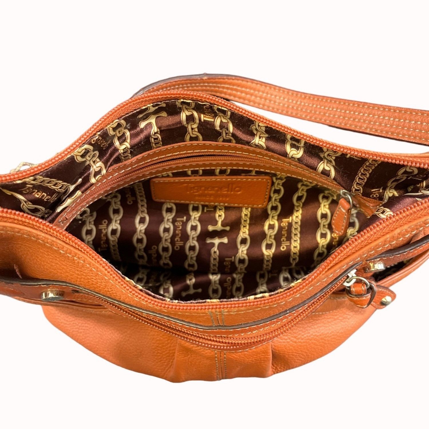 Other Tignanello Women's Orange Leather Purse/Shoulder Bag SKU 529 Size ONE SIZE - 5 Thumbnail