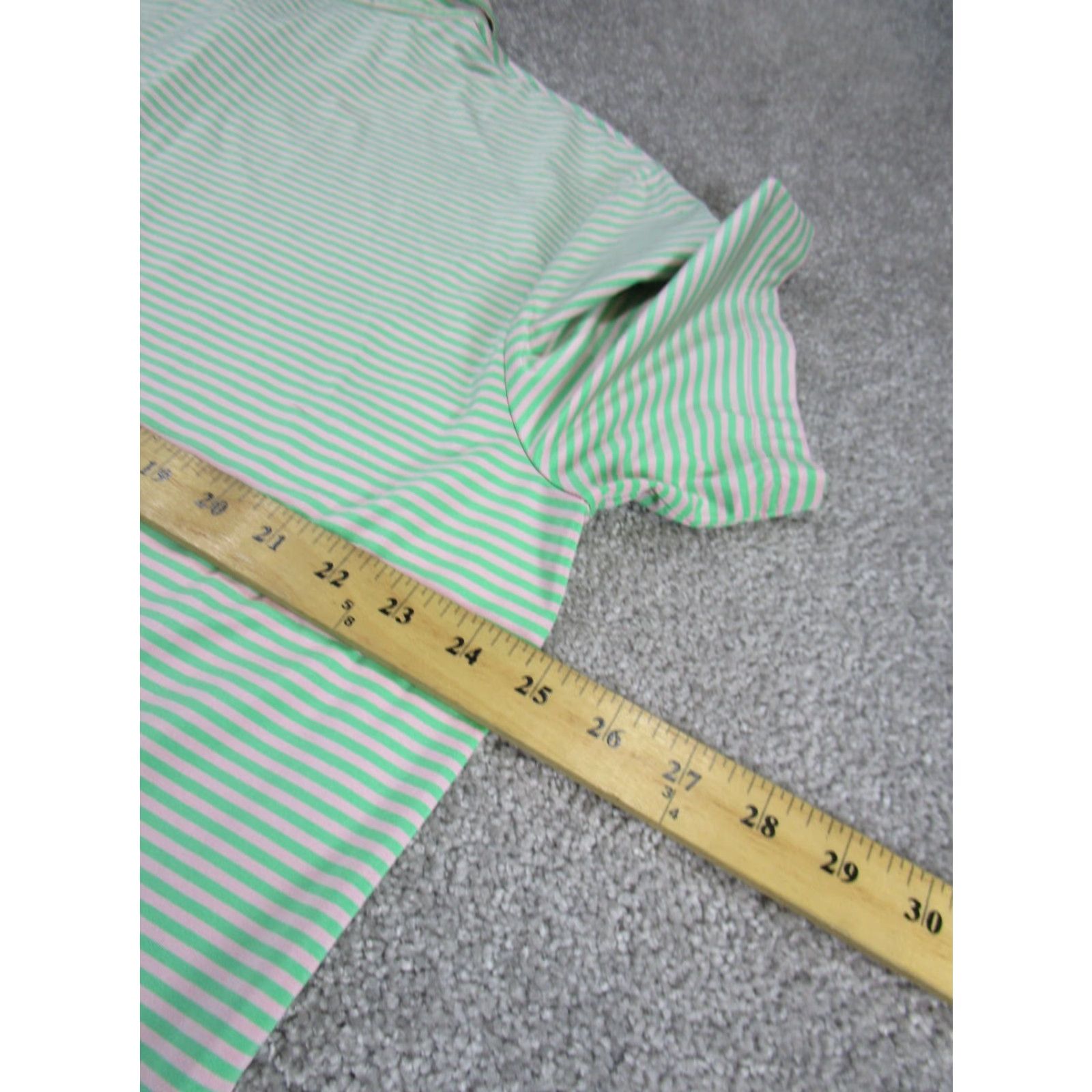RLX Ralph Lauren RLX Ralph Lauren Polo Shirt Mens XL Green Striped Stretch Golf Polo Size US XL / EU 56 / 4 - 6 Thumbnail