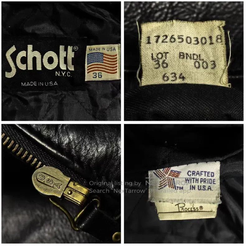 Schott Schott 634 Thick Soft Castrated Cowhide Lapel Four-Pocket Size US M / EU 48-50 / 2 - 7 Thumbnail