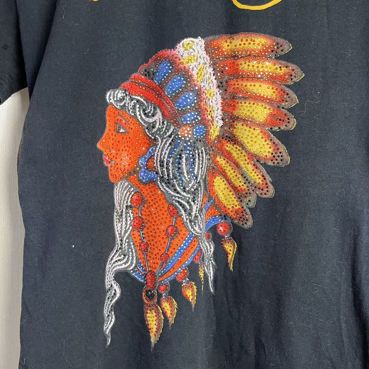 Christian Audigier × Ed Hardy × Vintage Vintage Ed Hardy T Shirt Christian Audigier Indians American Size US S / EU 44-46 / 1 - 3 Thumbnail