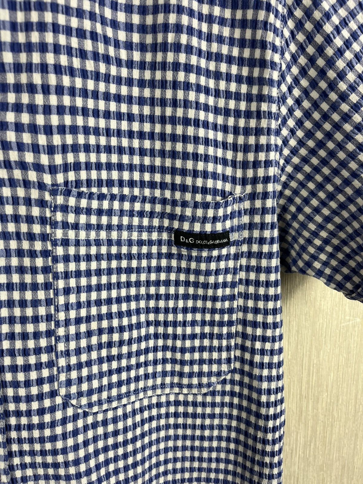 Dolce & Gabbana × Vintage Vintage Dolce & Gabbana gingham plaid checked pocket shirt Size US L / EU 52-54 / 3 - 8 Thumbnail
