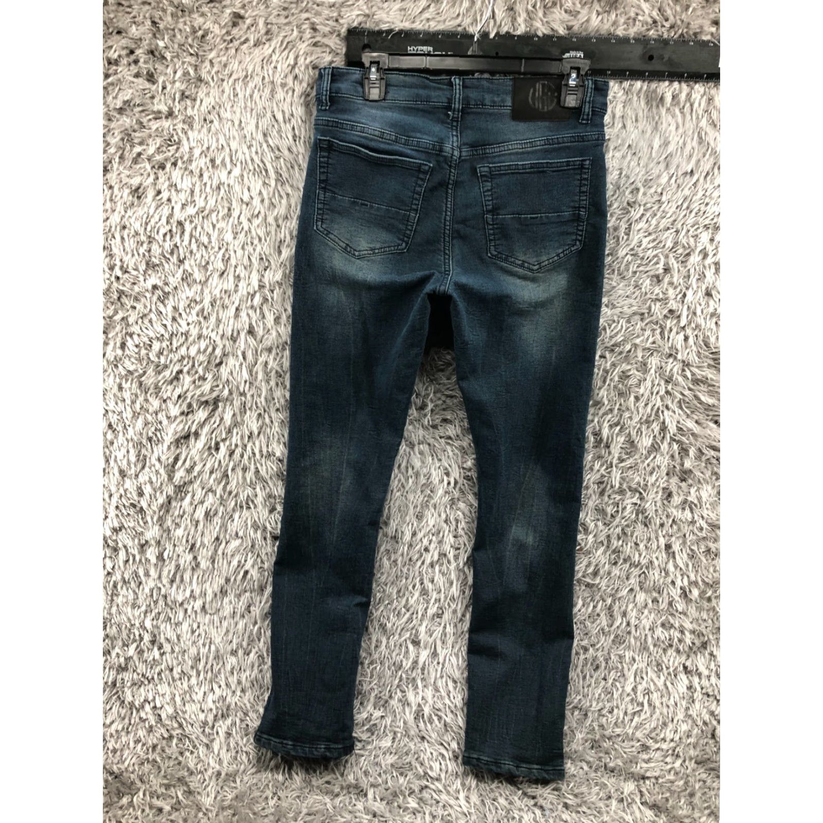 Vintage Vintage Genes Black Jeans Skinny Mens 28x30 Mid Wash Blue Size 28 Cotton Blend Denim 5-Pocket Size US 28 / EU 44 - 7 Thumbnail