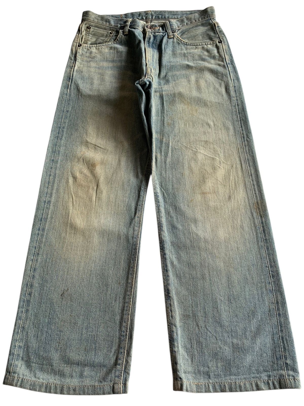 Edwin VINTAGE EDWIN SELVEDGE 505Z FADED&RUSTY DISTRESSED DENIM Size US 30 / EU 46 - 2 Thumbnail