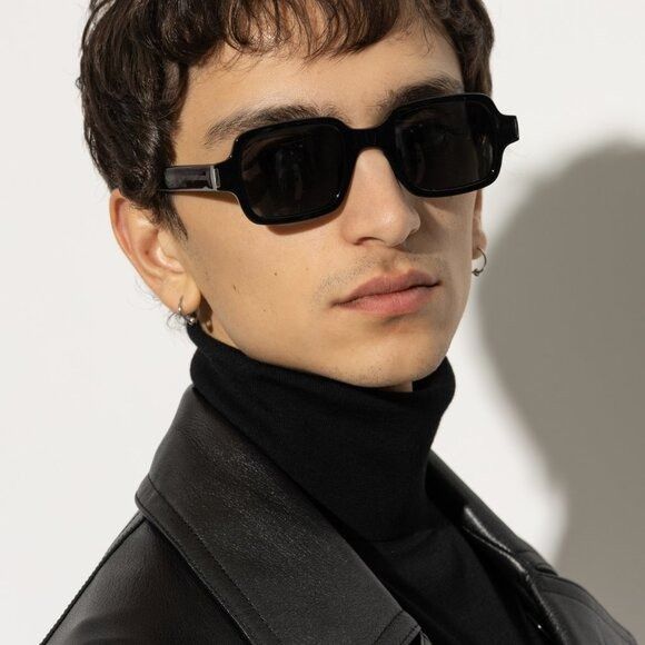 Saint Laurent Paris 🕶️ New Saint Laurent SL720 001 Sunglasses - Shiny Black Size ONE SIZE - 2 Thumbnail