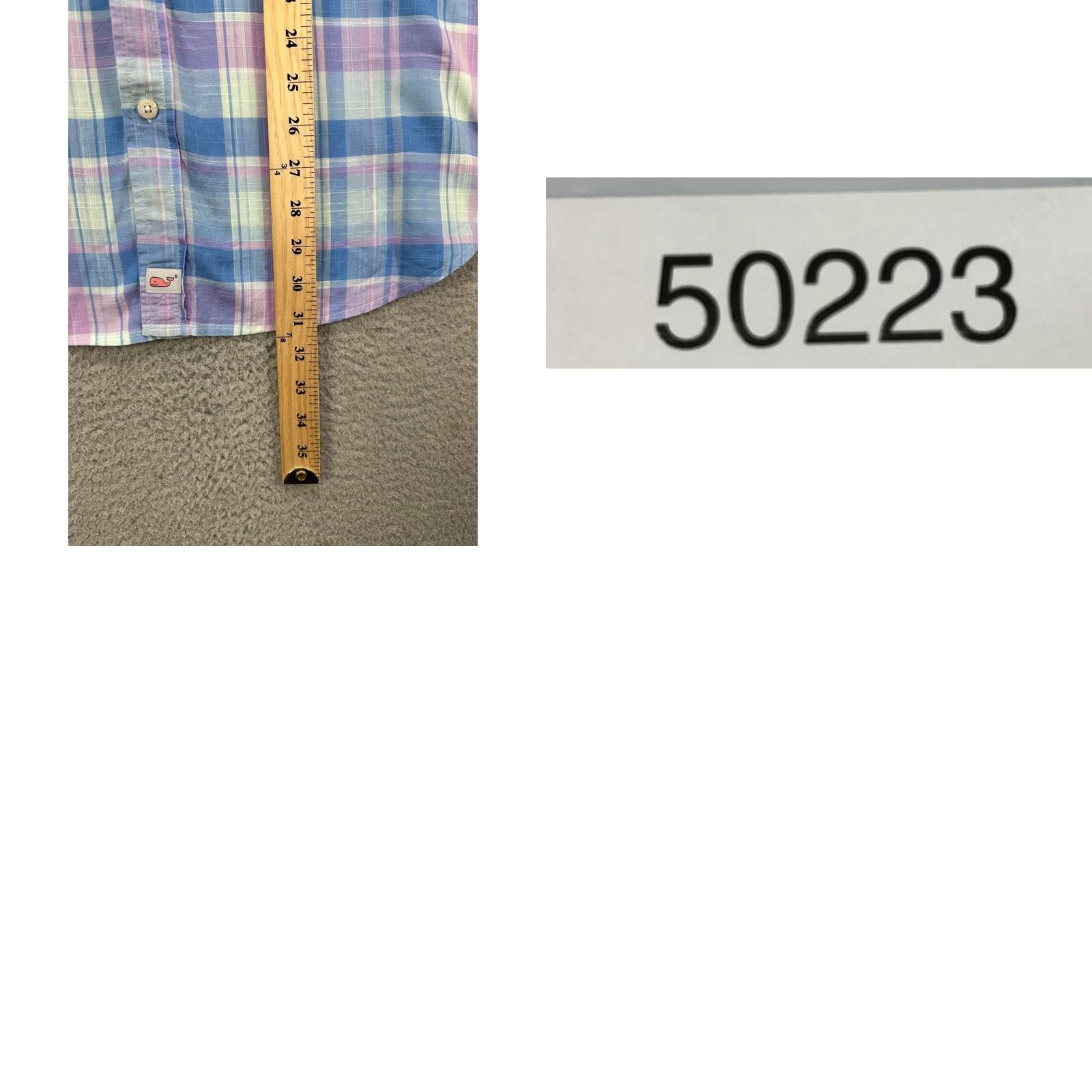 Vineyard Vines VINEYARD VINES Button-Down Shirt Men Large Blue Madras Plaid Classic Fit Murray Size US L / EU 52-54 / 3 - 8 Thumbnail