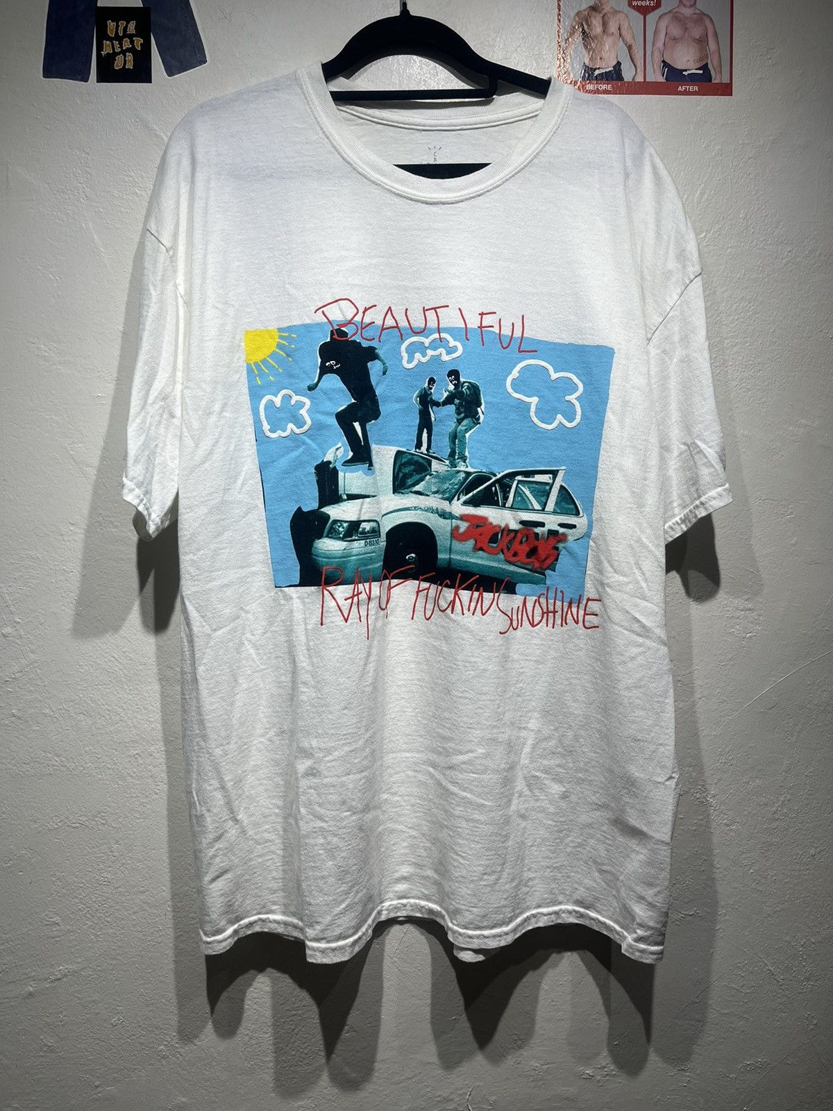 Travis Scott Travis Scott Jack Boys Ray of Funking Sunshine tee Size US L / EU 52-54 / 3 - 1 Thumbnail