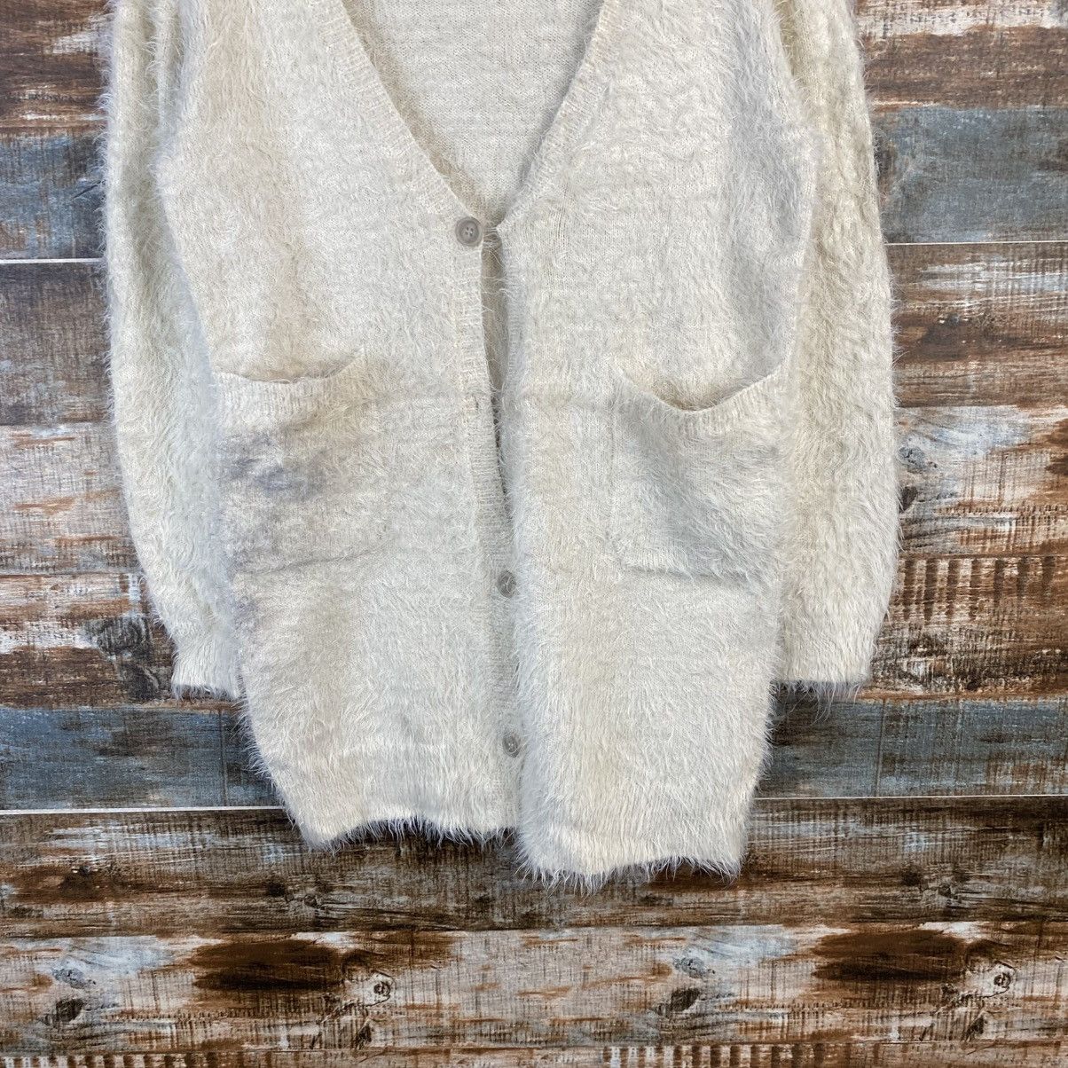 Japanese Brand DL Be Radiance Cream Mohair Shag Shaggy Knitwear #c1050 Size M / US 6-8 / IT 42-44 - 3 Thumbnail