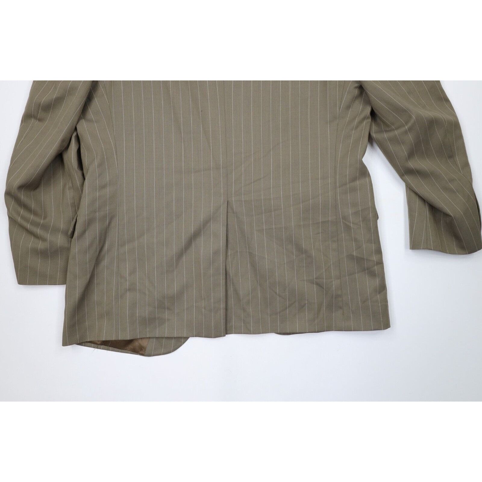 Vintage Vintage 70s Streetwear 2 Piece Pinstriped Suit Wedding Size 44R - 13 Thumbnail