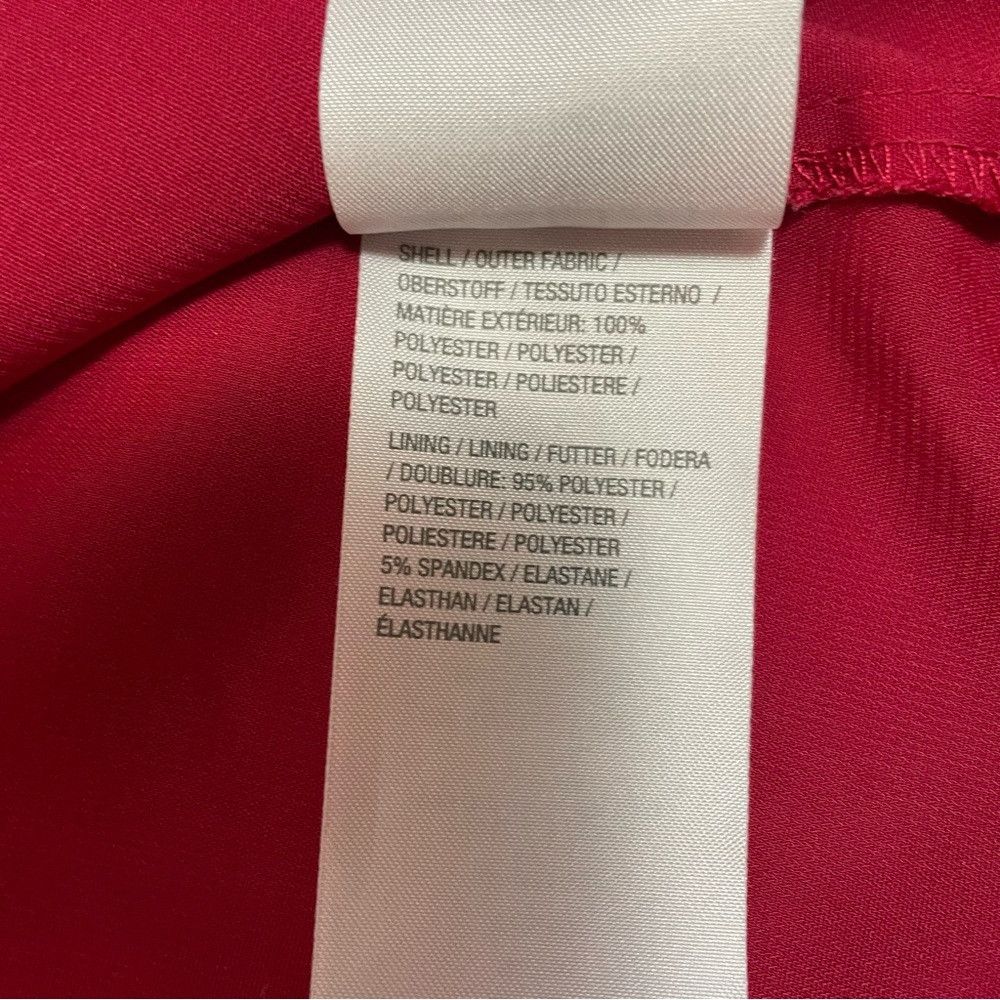 Halston H by Halston Red Sheer Layered V-Neck Tunic Top | Size 1X Size XL / US 12-14 / IT 48-50 - 8 Thumbnail