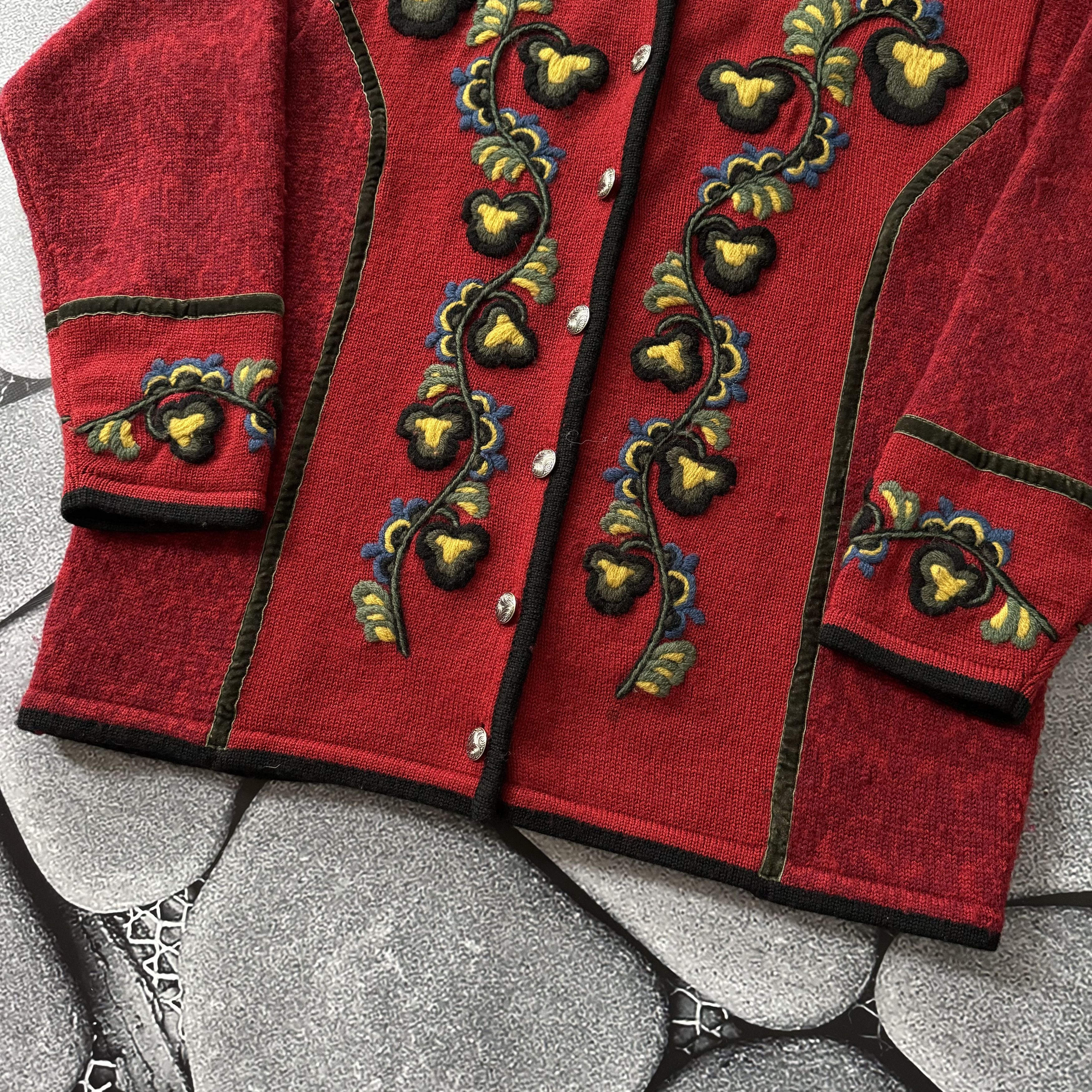 Handmade × Vintage VRIKKE VINTAGE 90S KNITTED NORWAY STYLE WOOL SWEATER Size US M / EU 48-50 / 2 - 4 Thumbnail