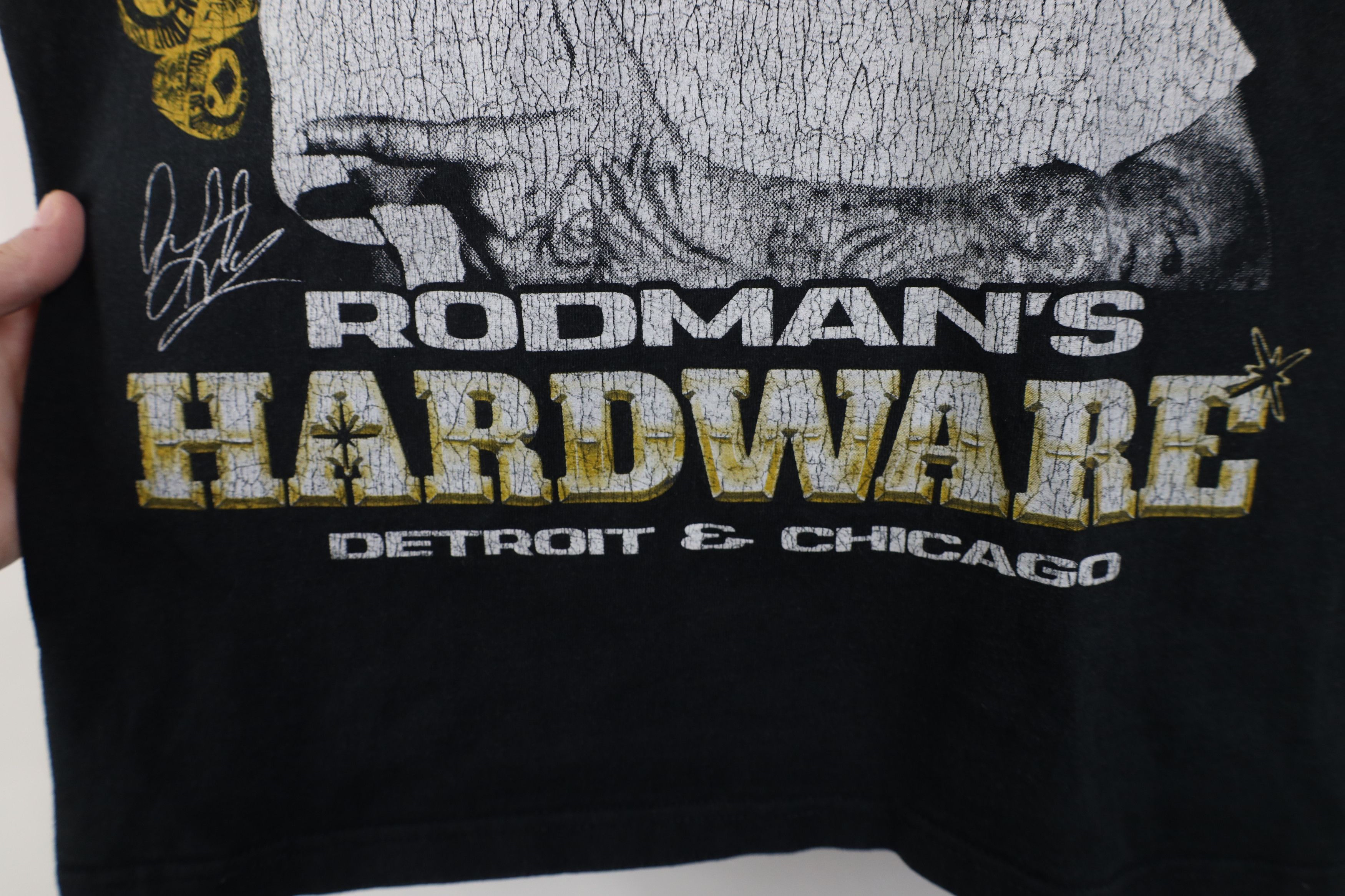 Vintage Vintage Y2K Streetwear Rodman Hardware Detroit T-Shirt Size US S / EU 44-46 / 1 - 8 Thumbnail