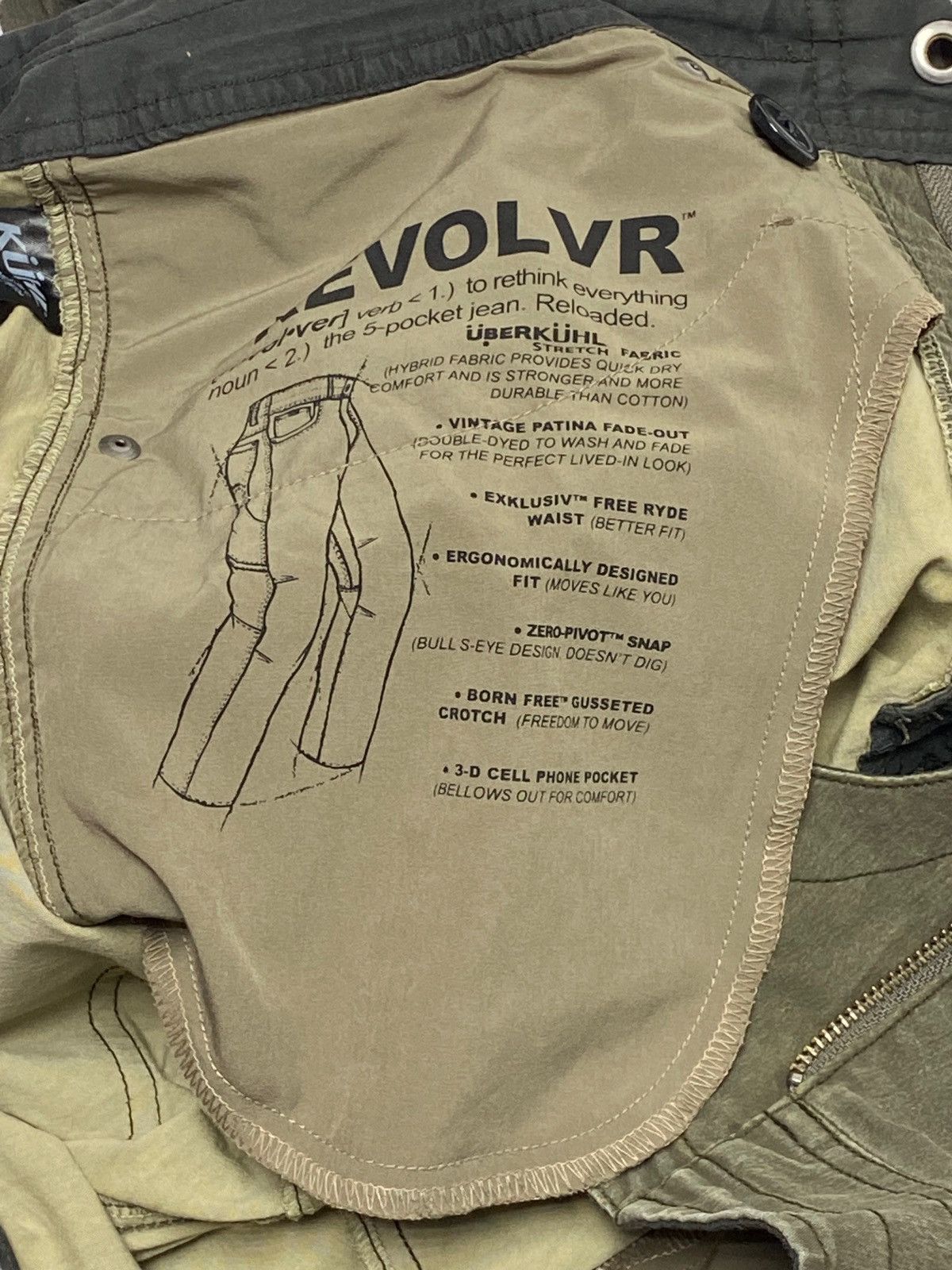 Outdoor Research Vintage KÜHL Olive Trekking Hiking Pants Outdoor Size US 36 / EU 52 - 8 Thumbnail