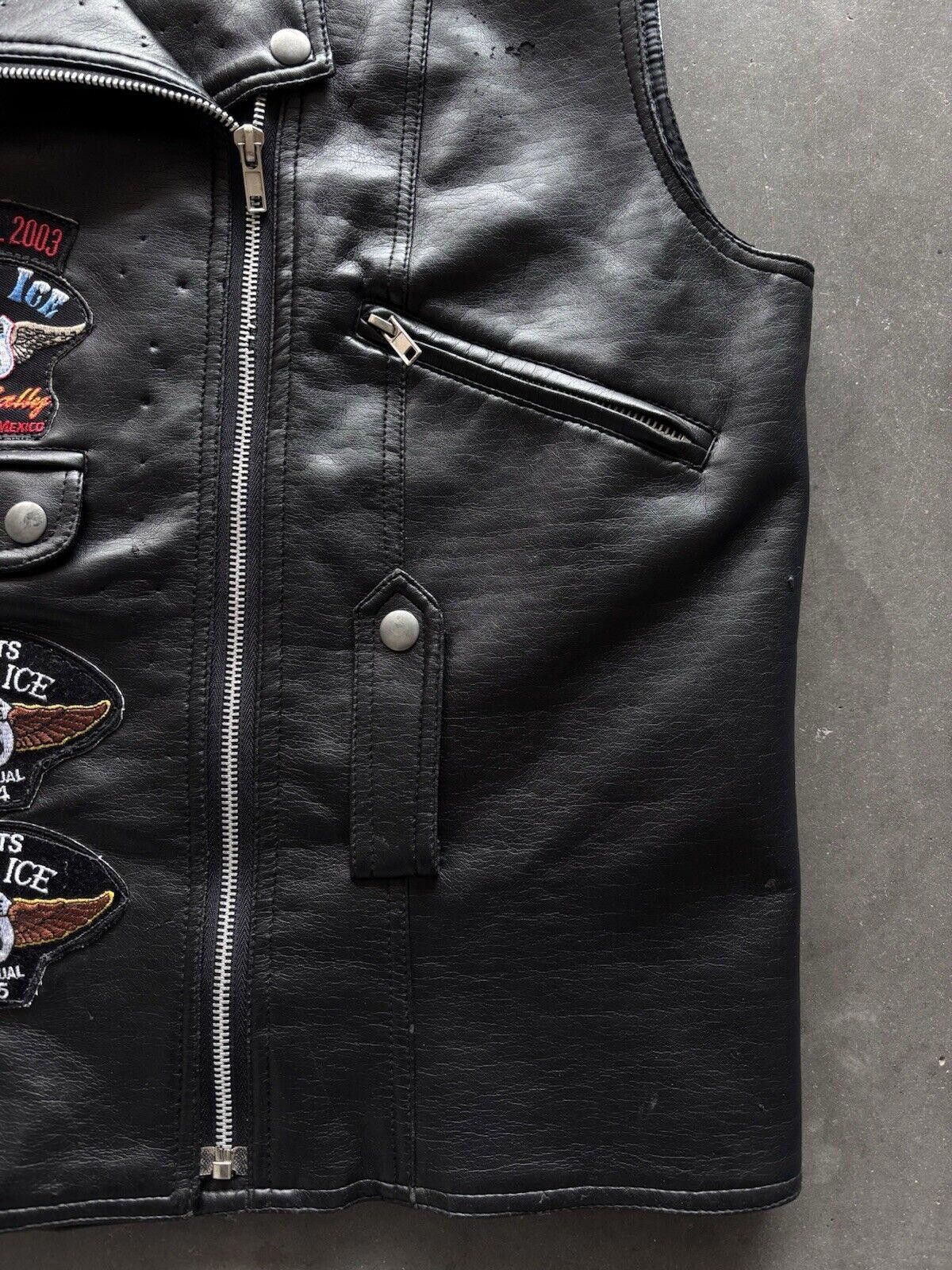 Vintage Vintage Y2K Highway Biker Lady Leather Vest Large Patches Size L / US 10 / IT 46 - 3 Thumbnail