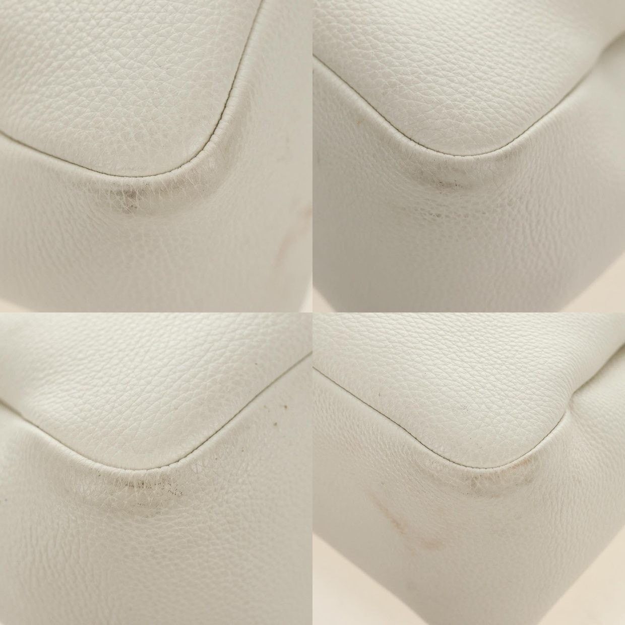 Prada Prada Vitello Leather Handbag Cream Size ONE SIZE - 10 Thumbnail