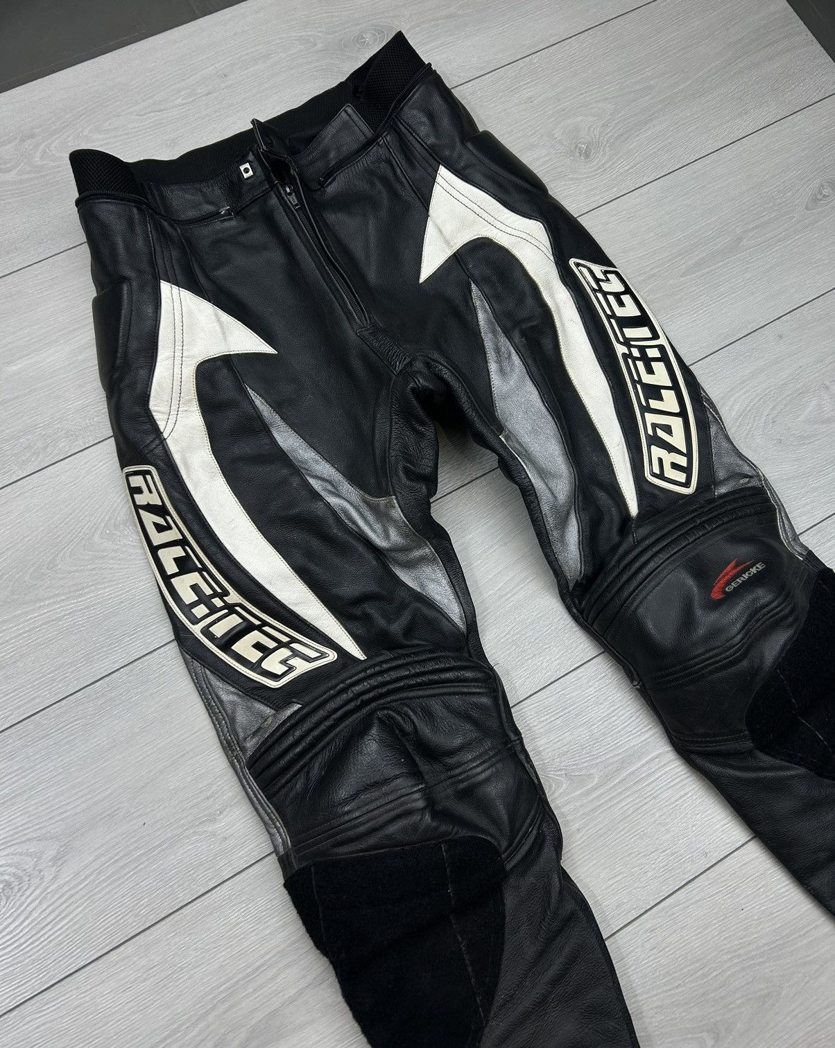 Hein Gericke × Leather Hein Gericke Leather Moto pant Racing size 52 Black Size US 35 - 2 Thumbnail