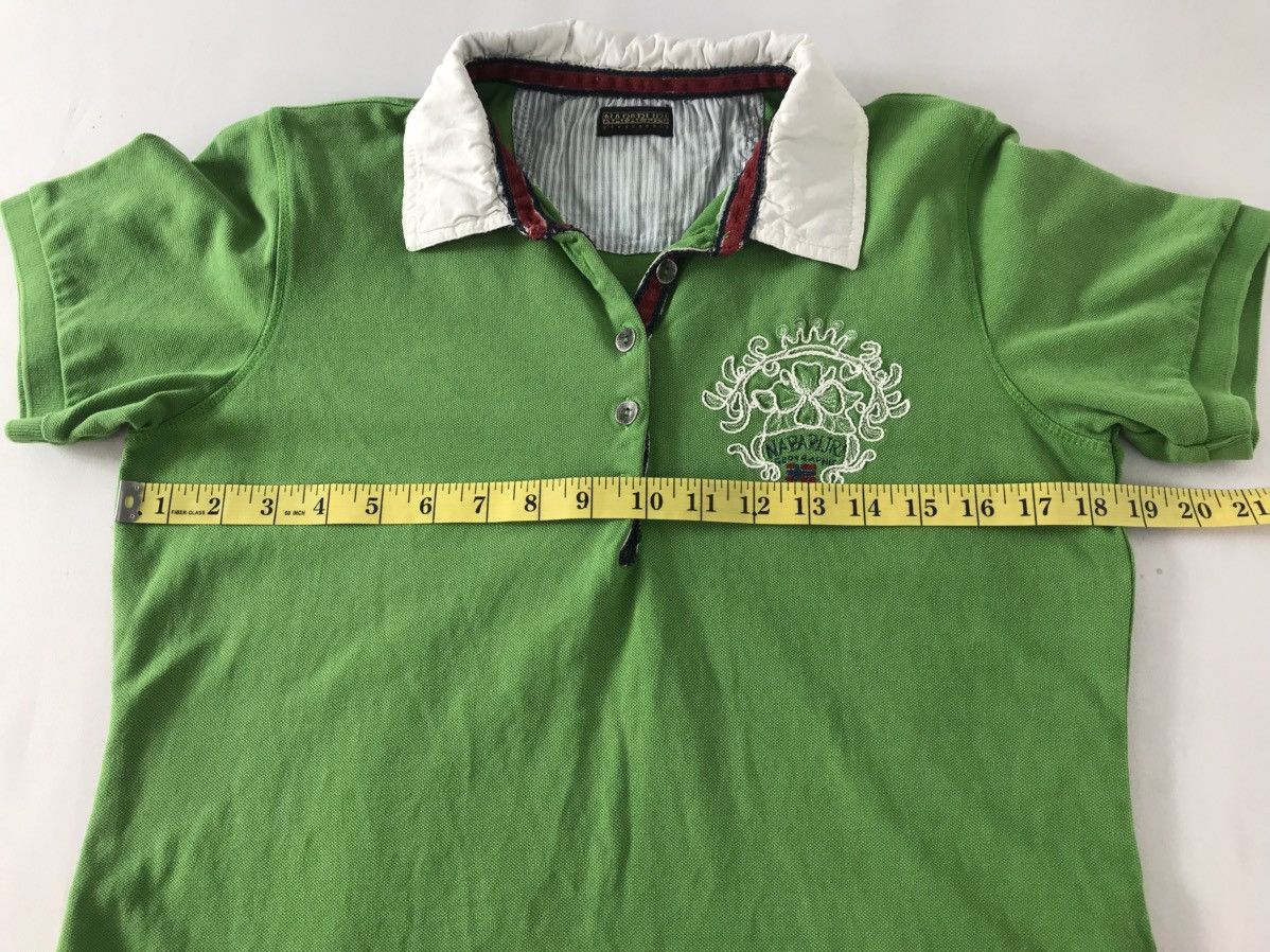 Napapijri Napajiri Geographic Embroidery Logo Polo Tee T-Shirt Design Size S / US 4 / IT 40 - 8 Thumbnail