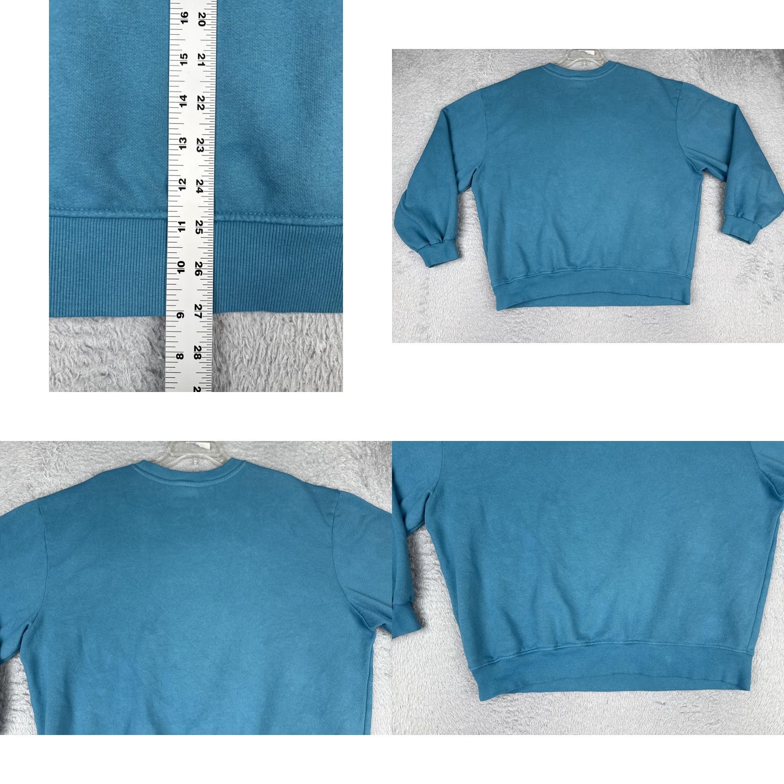 The North Face The North Face Sweatshirt Womens L Blue Jersey Crew Neck Logo Pullover Size L / US 10 / IT 46 - 9 Thumbnail