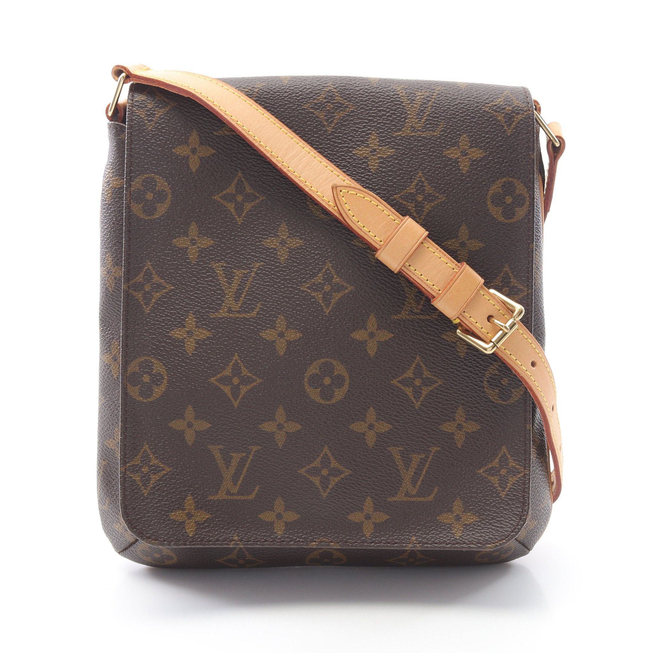 Louis Vuitton Louis Vuitton Musette Salsa Short Strap Monogram Shoulder Bag Leather Brown Size ONE SIZE - 1 Thumbnail