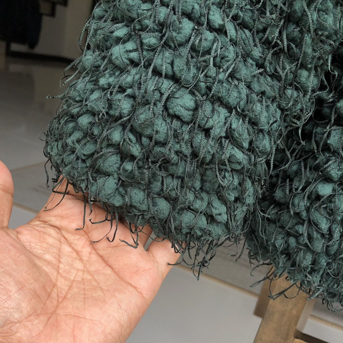 Zara Zara Green Fuzzy Fringe Jacket Size S Size S / US 4 / IT 40 - 7 Thumbnail