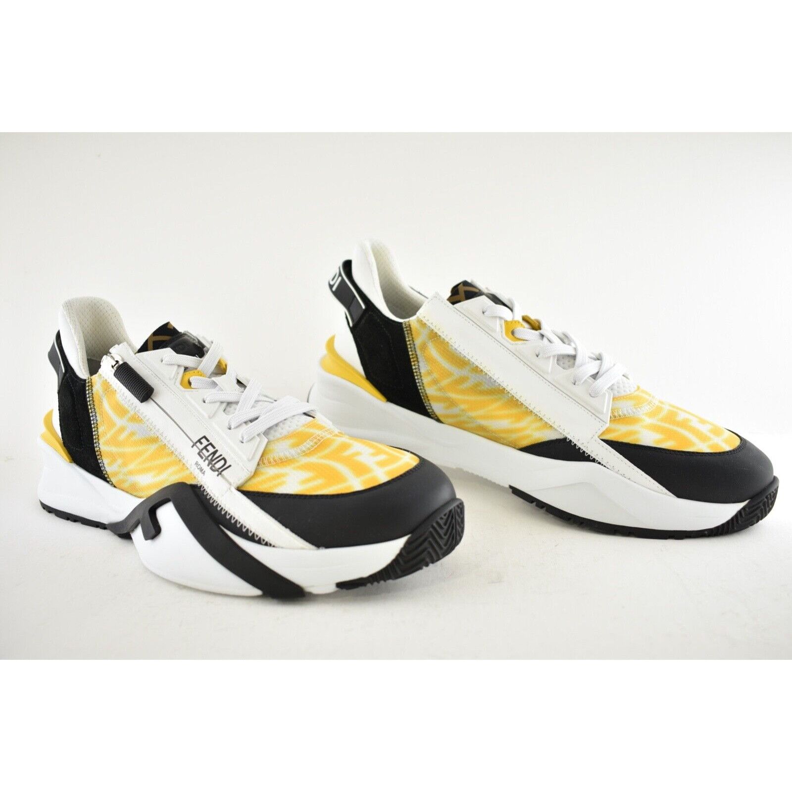 Fendi Fendi Mens Vertigo Flow Yellow Monogram White Size US 13 / EU 46 - 4 Thumbnail