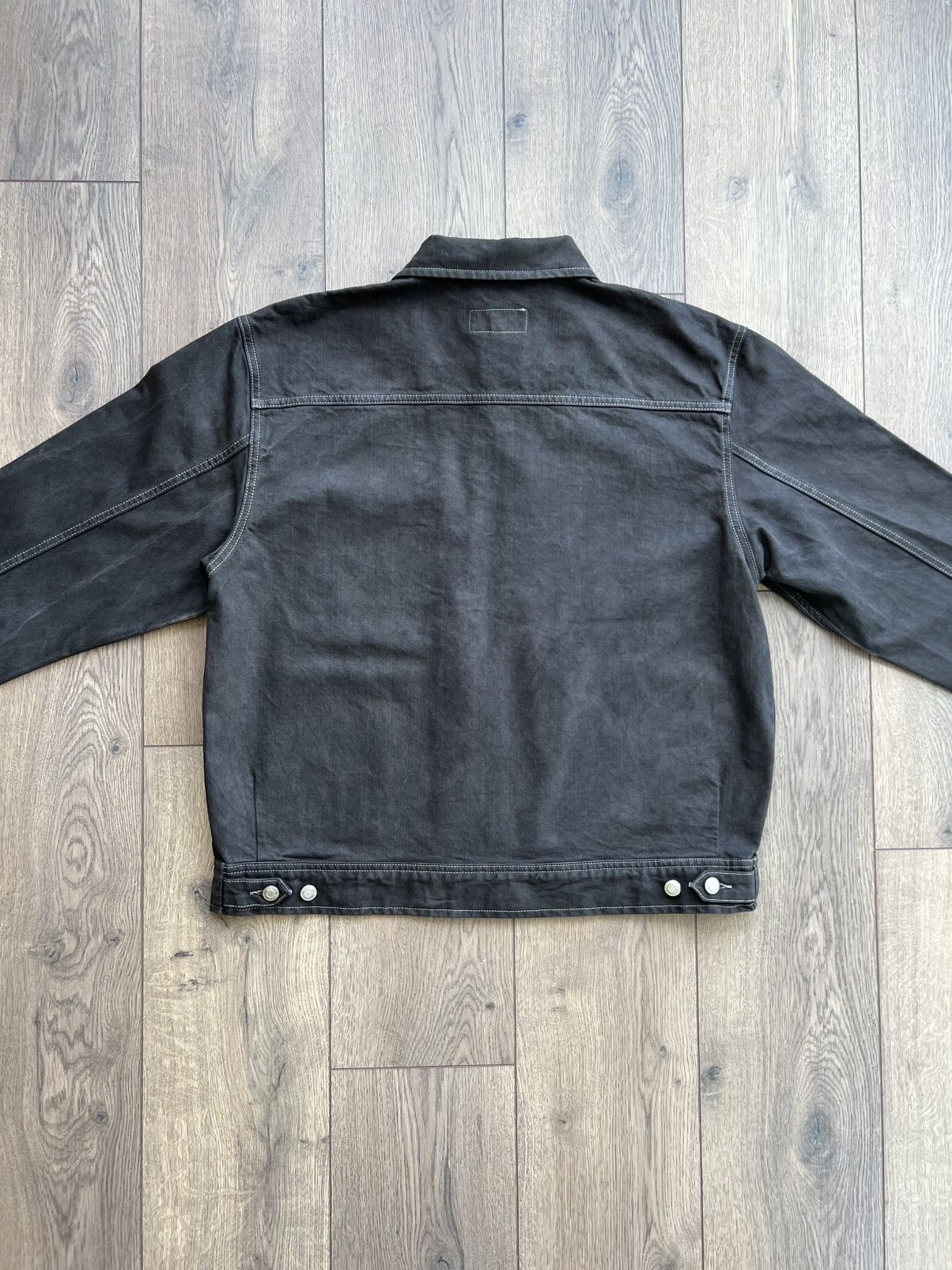 Stussy Stussy Black Dyed Denim Zip Up Work Jacket Large Size US L / EU 52-54 / 3 - 5 Thumbnail