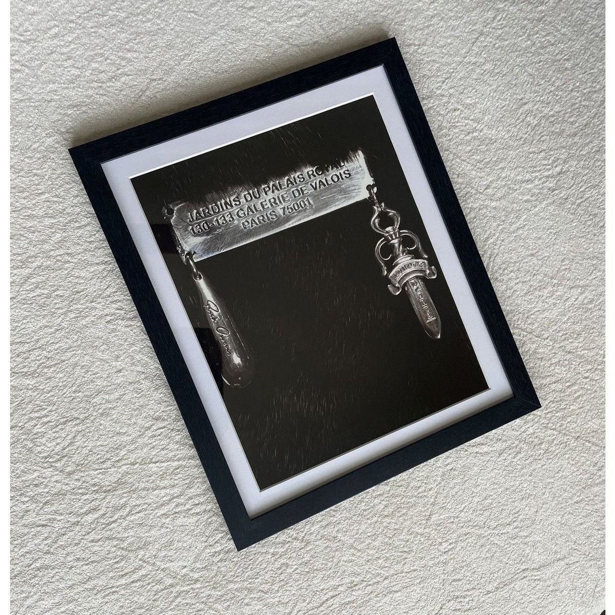 Chrome Hearts × Rick Owens × Vintage Chrome Hearts Rick Owens embroidered 9x11 Framed poster Size ONE SIZE - 2 Thumbnail