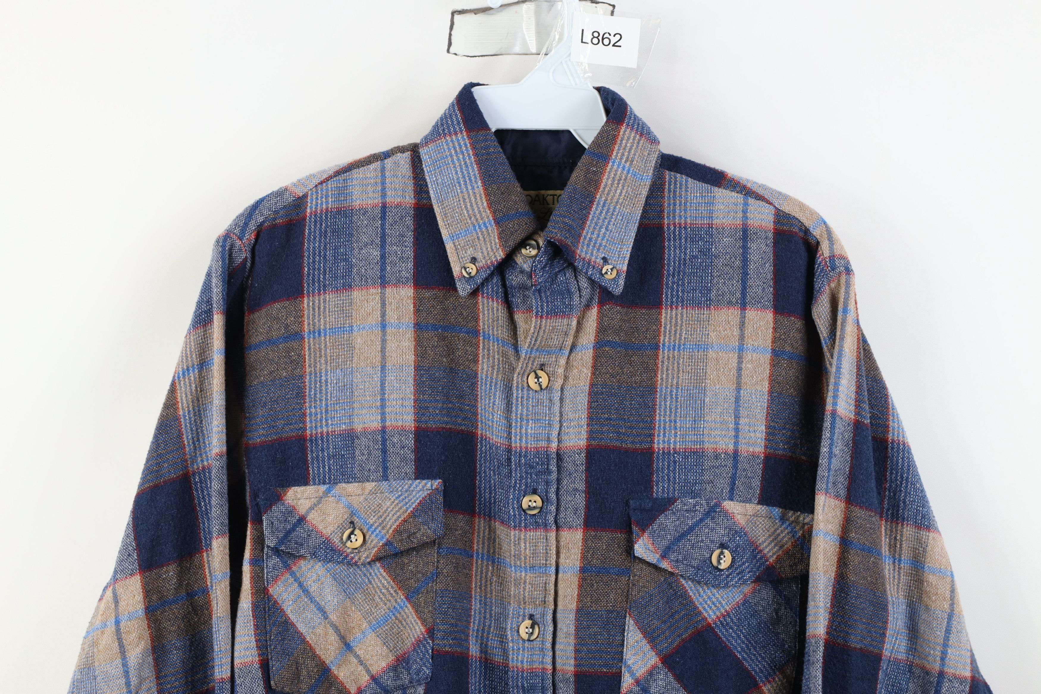 Vintage Vintage 70s 80s Streetwear Burlap Knit Button Down Shirt Size US S / EU 44-46 / 1 - 2 Thumbnail