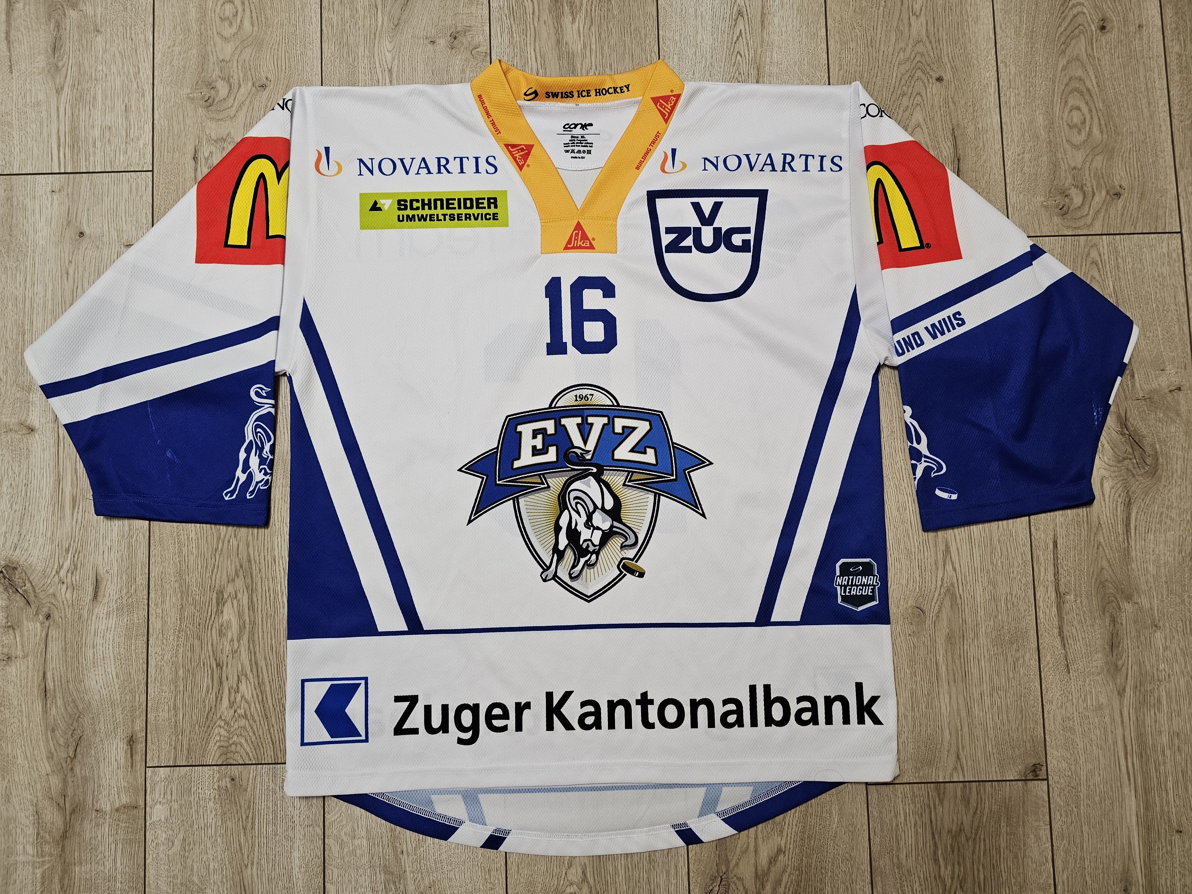 All Sport EVZ HOCKEY JERSEY EV ZUG JERSEY 2023 SWITZERLAND HOCKEY ICE Size US XL / EU 56 / 4 - 1 Thumbnail