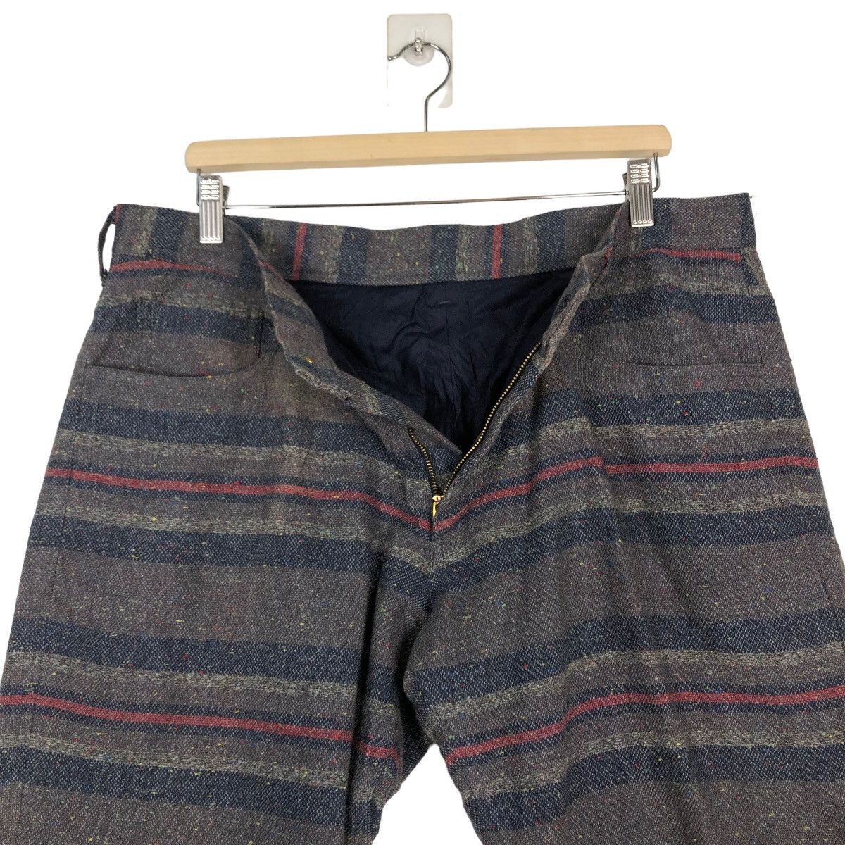 Japanese Brand 🔥SHORT PANT WOOL BLANKET THE GUILTS ISSEY MIYAKE Size US 36 / EU 52 - 12 Thumbnail
