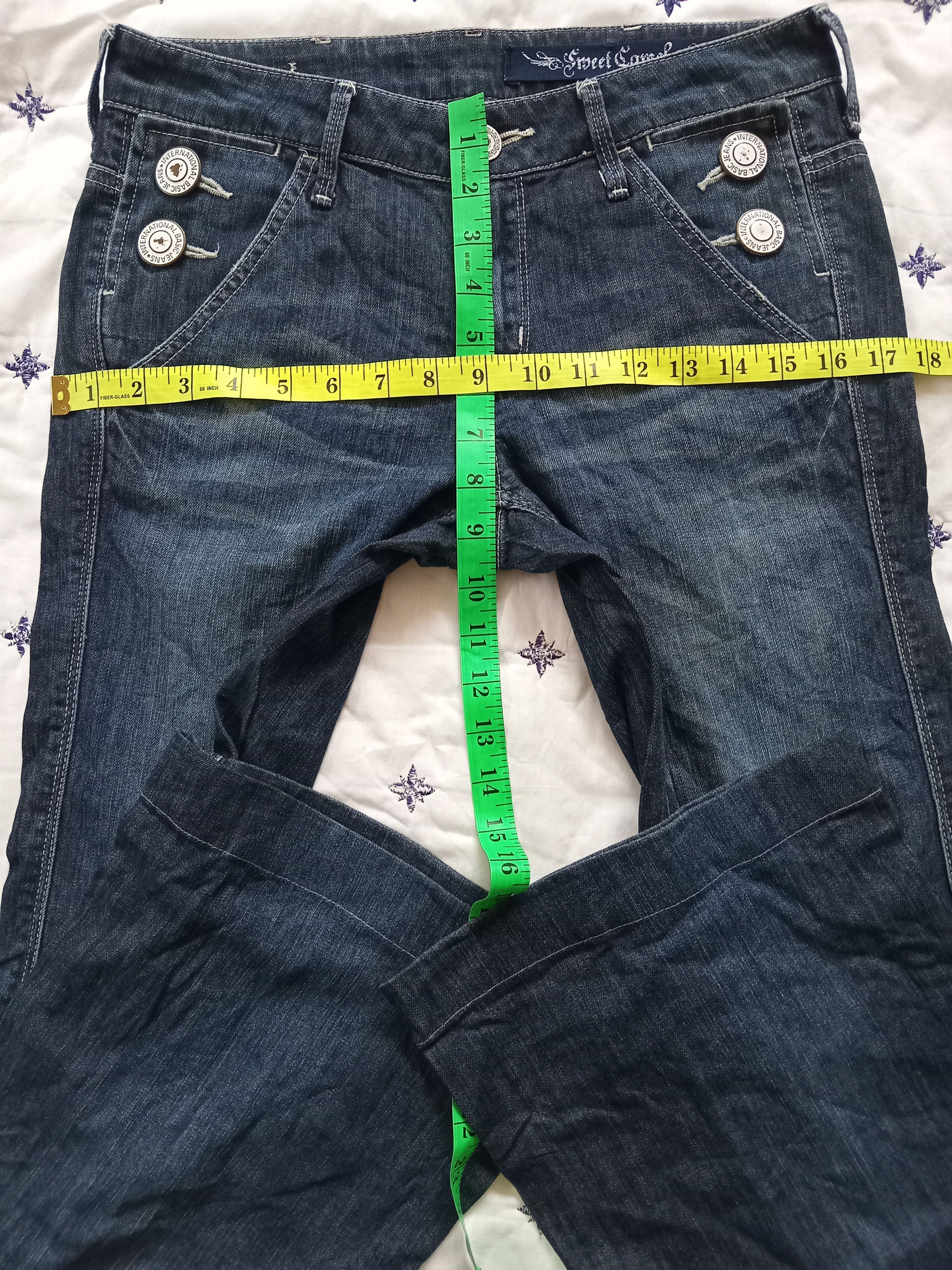Japanese Brand SWEET CAMEL💥Japan Design Super Flare Jeans Size 30" / US 8 / IT 44 - 4 Thumbnail