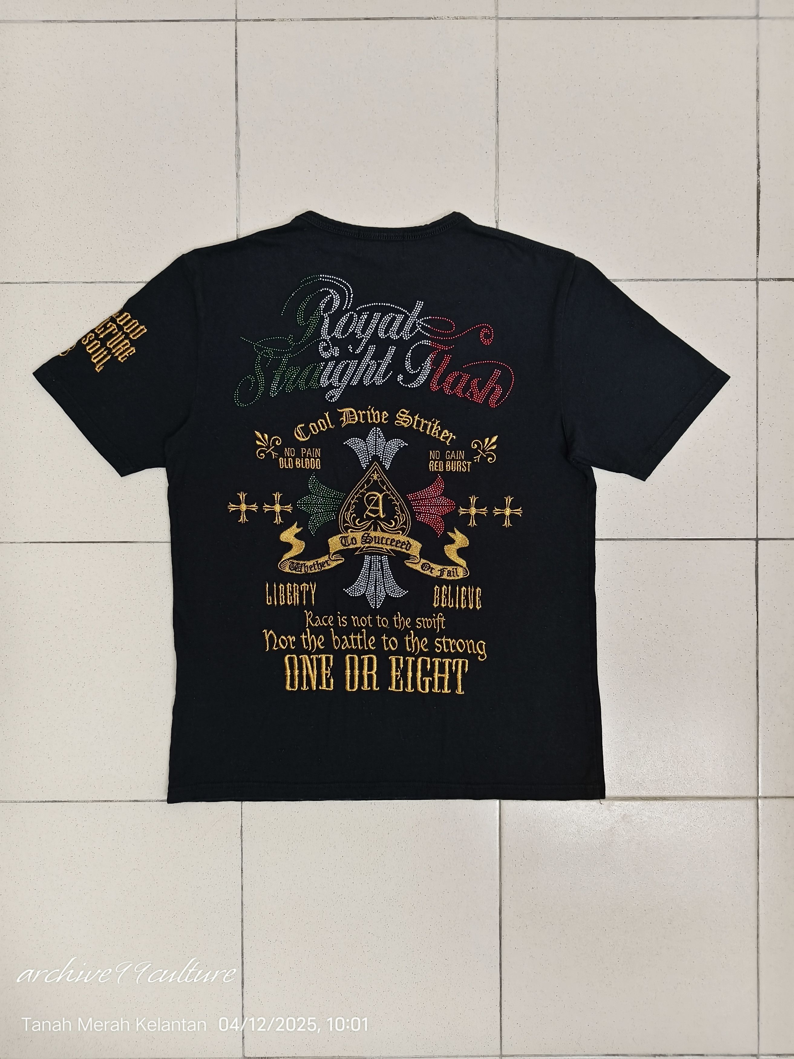Japanese Brand y2k Cds Black sense embroidered logo's tee Size US S / EU 44-46 / 1 - 1 Preview