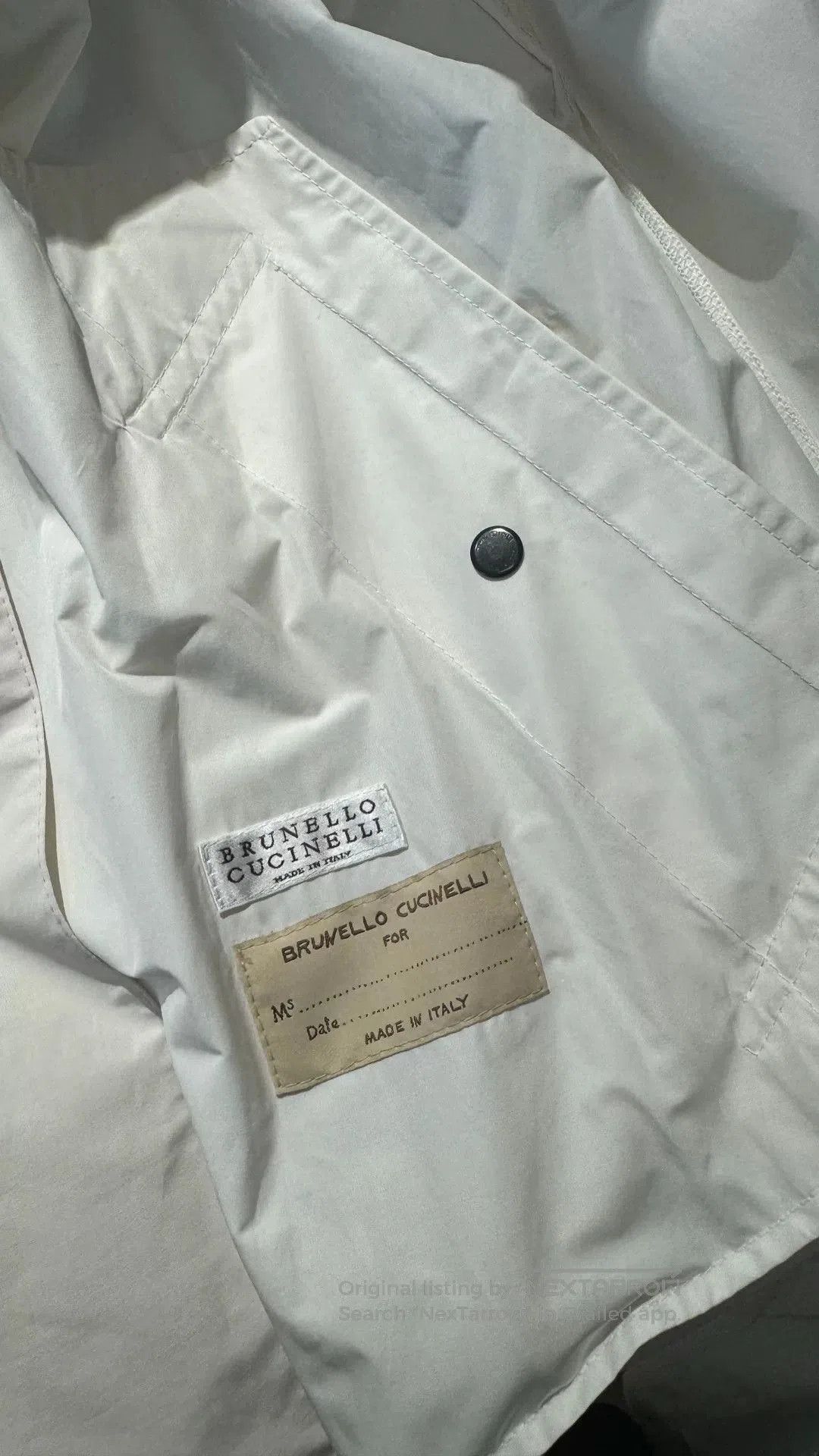 Brunello Cucinelli Brunello Cucinelli White Long Trench Coat. Size US M / EU 48-50 / 2 - 4 Thumbnail