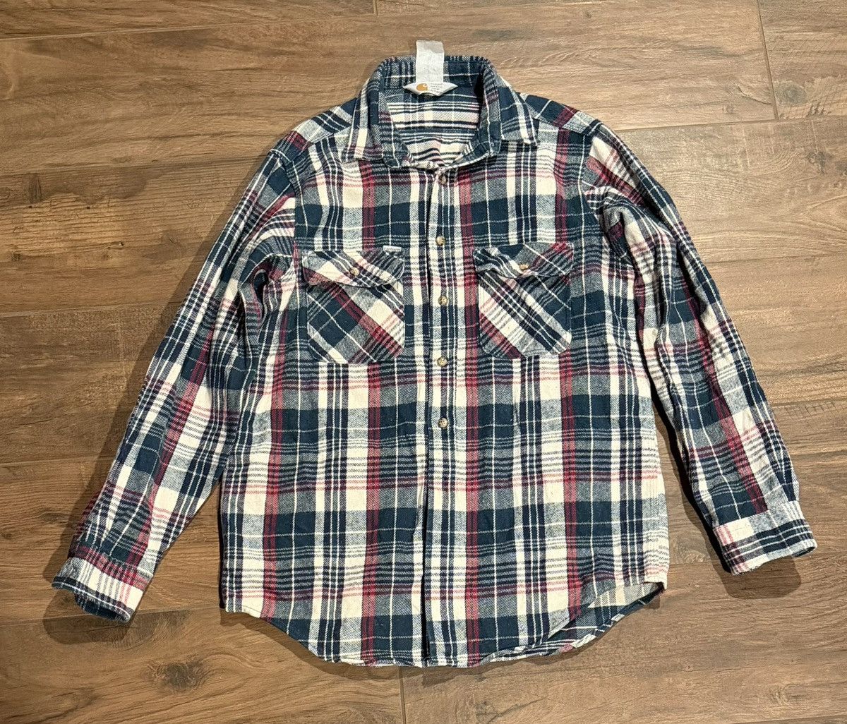 Carhartt Vintage Carhartt Flannel Shirt Men’s Large Made in USA Size US L / EU 52-54 / 3 - 1 Thumbnail