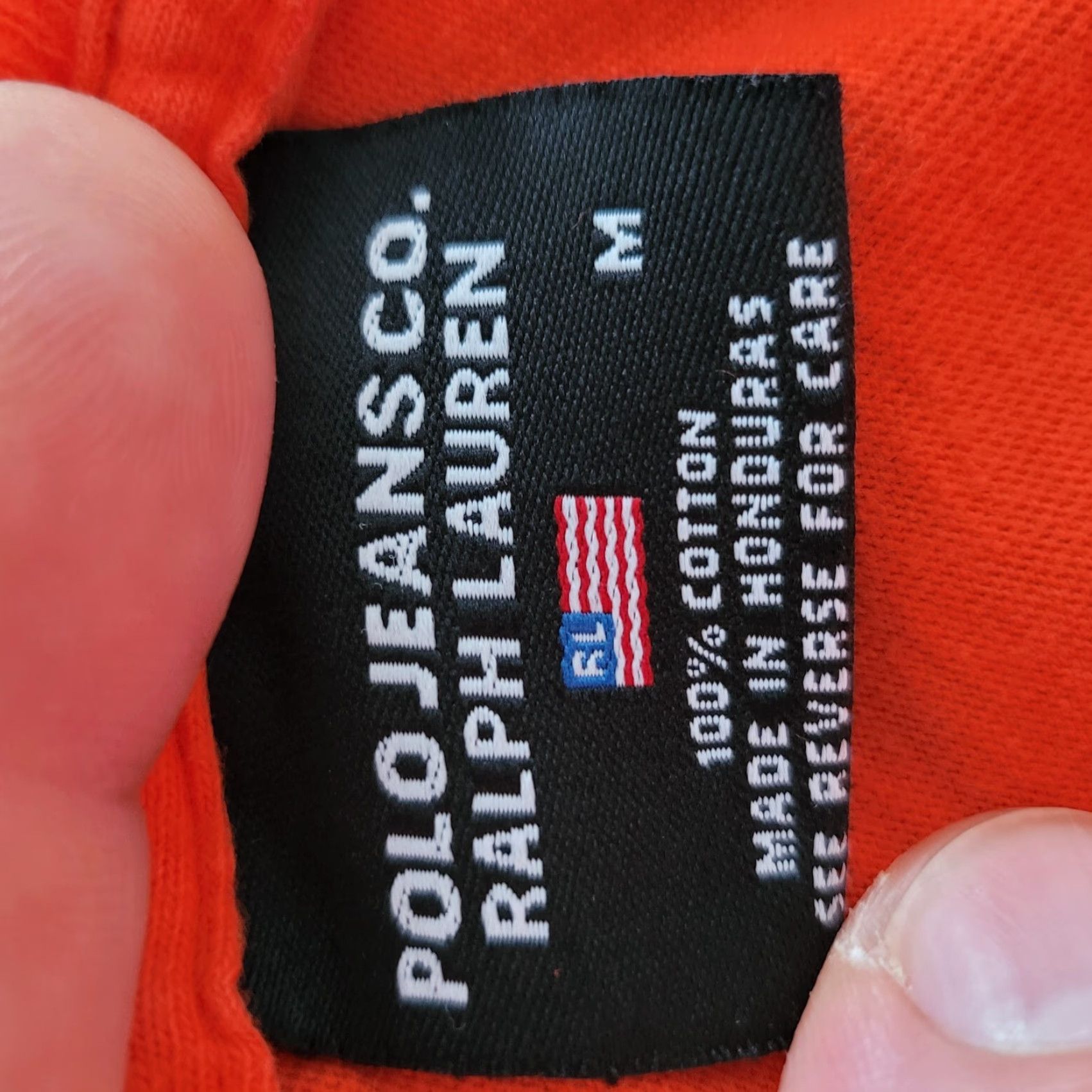 Polo Ralph Lauren Ralph Lauren Polo USA Cotton Tshirt M Shirt Men Orange 30" Back Collar to Hem Grade A Size US M / EU 48-50 / 2 - 4 Thumbnail