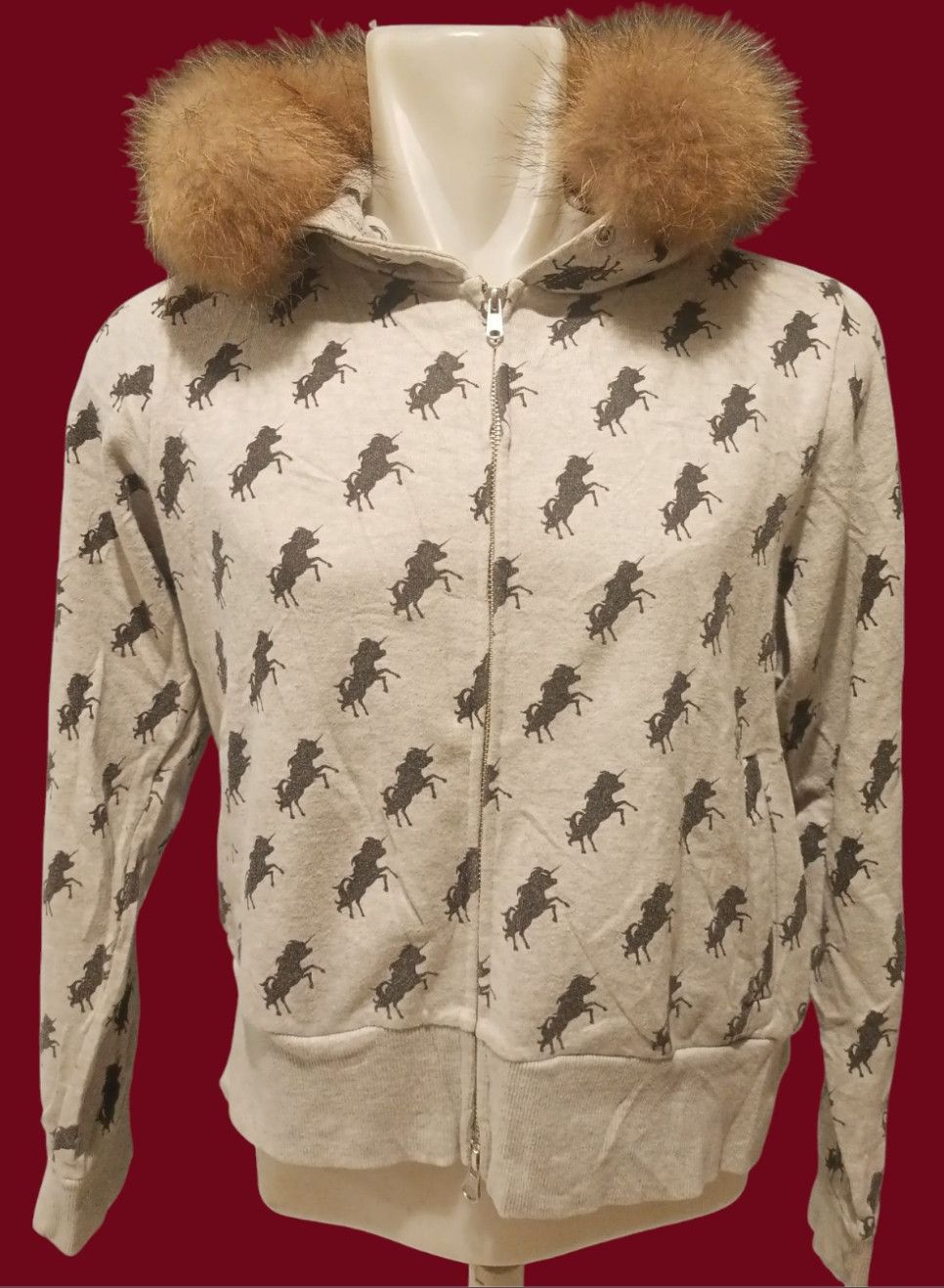 Japanese Brand Rodeo Crowns Fur Zip Hoodie Long Sleeve Size US L / EU 52-54 / 3 - 16 Thumbnail