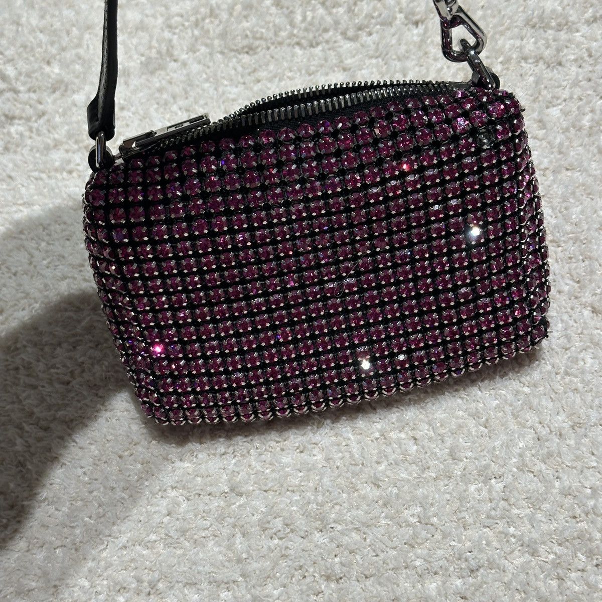 Alexander Wang Alexander Wang Medium Pouch Rhinestone Mesh Bag Size ONE SIZE - 7 Thumbnail