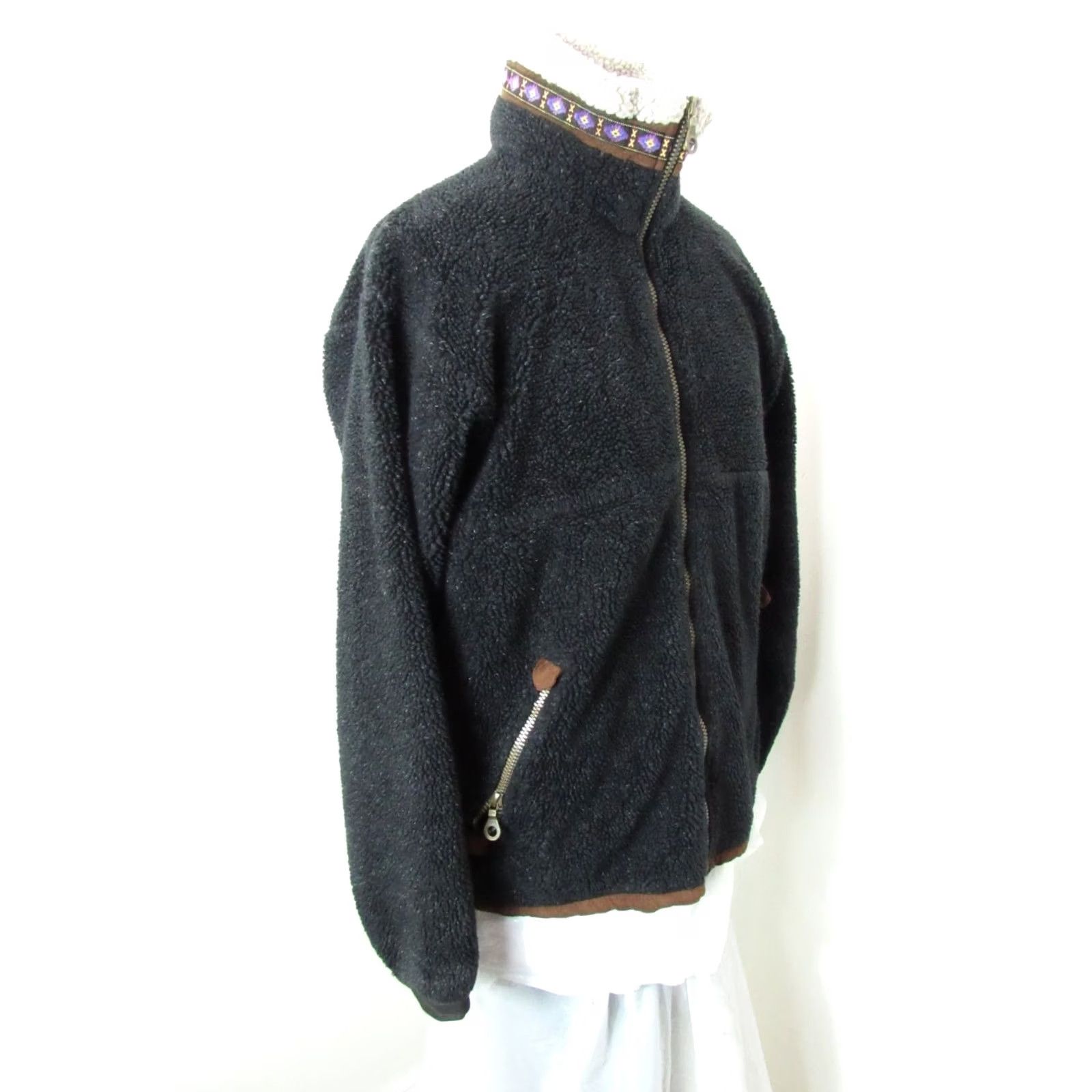 Vintage VINTAGE Kuhl ALF Fleece Jacket Mens Medium Navy Blue Outdoor Hiking Alfpaca Deep Pile Full Zip Polartec Size US M / EU 48-50 / 2 - 4 Thumbnail