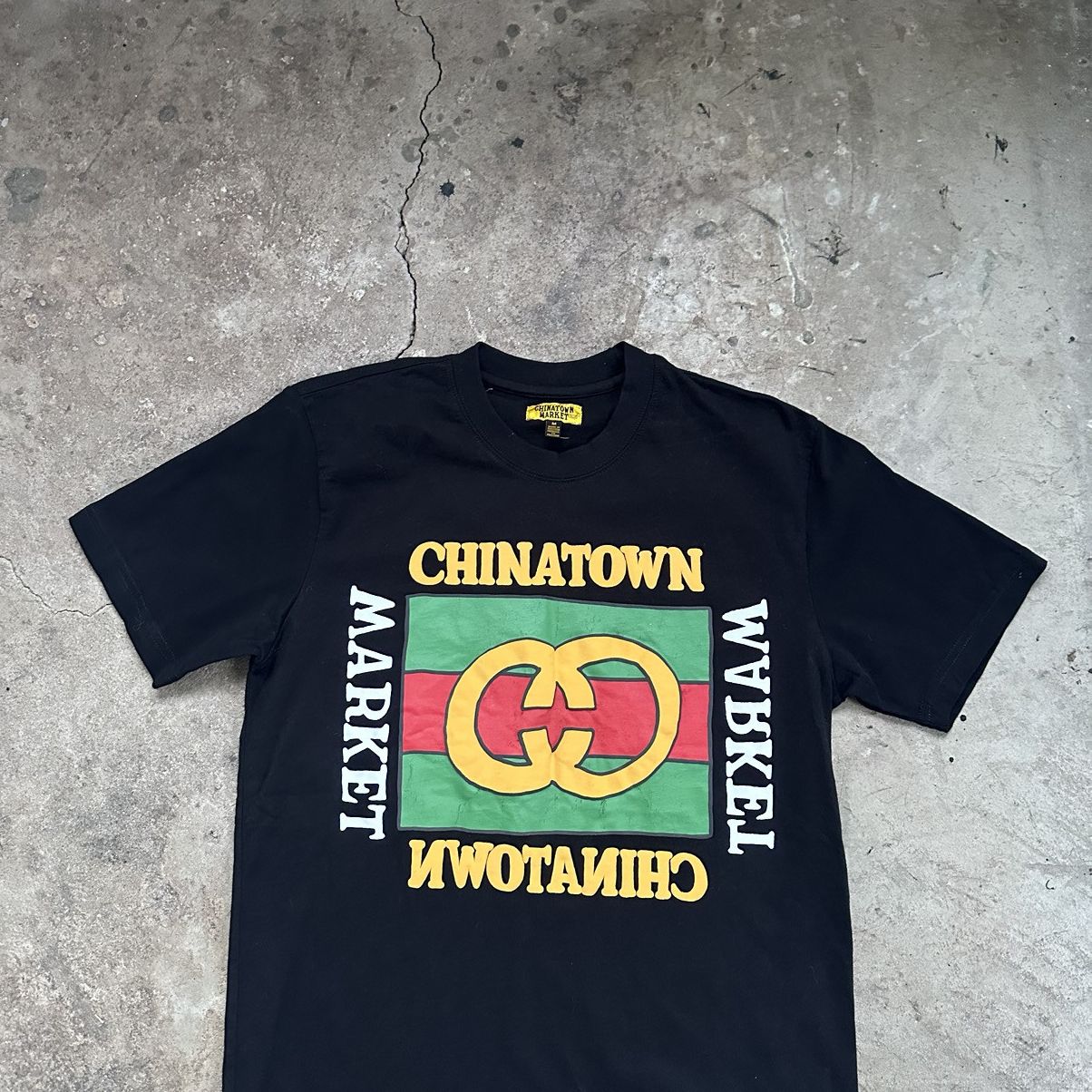 Market Gucci monogram Chinatown Market Black Floral T-Shirt Size US M / EU 48-50 / 2 - 4 Thumbnail