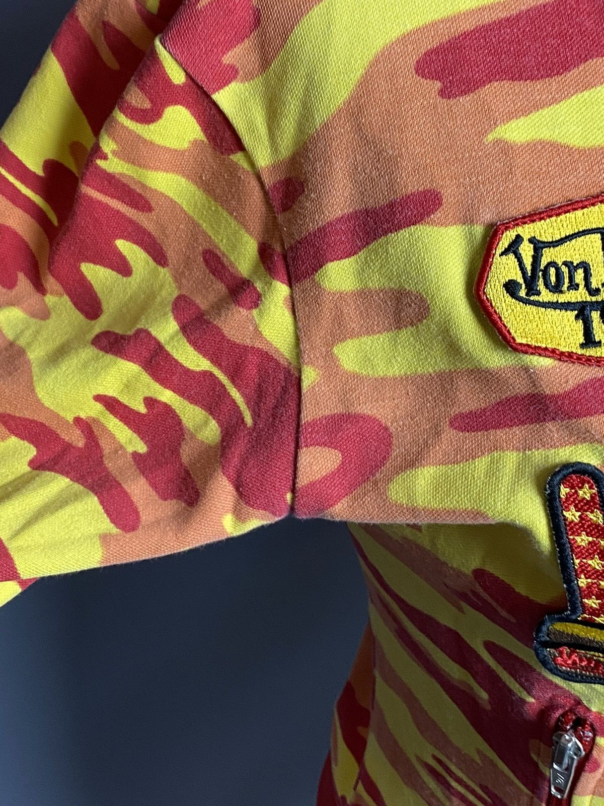 Vintage Women's Von Dutch VTG Camo Zip Up Patches Sweatshirt Size M Size M / US 6-8 / IT 42-44 - 8 Thumbnail